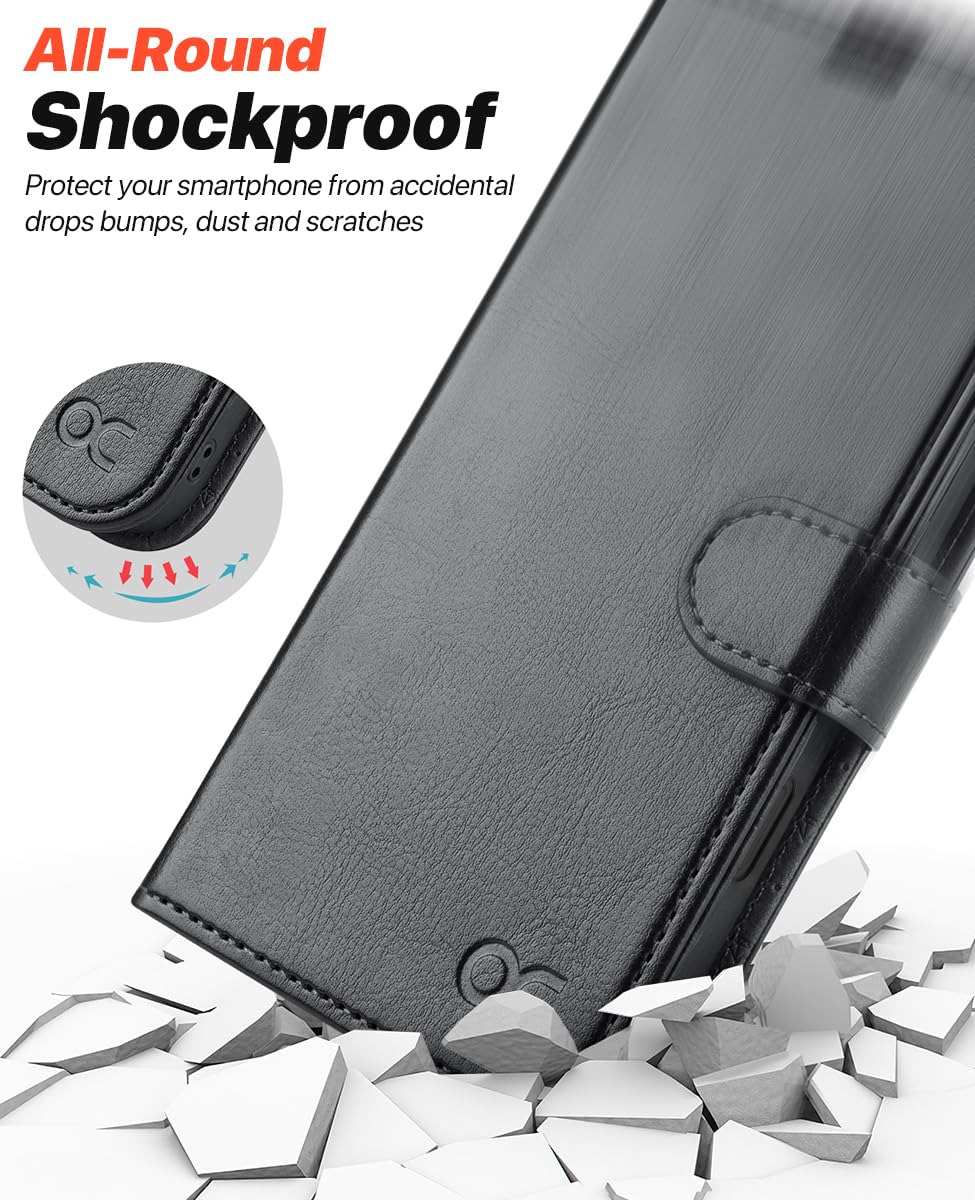 OCASE for iPhone 16 Pro Case - Detachable Wallet Case with Card Holder & RFID Blocking | 2-in-1 PU Leather Flip Folio Cover with Stand & Wrist Strap | Shockproof Protection for 6.3