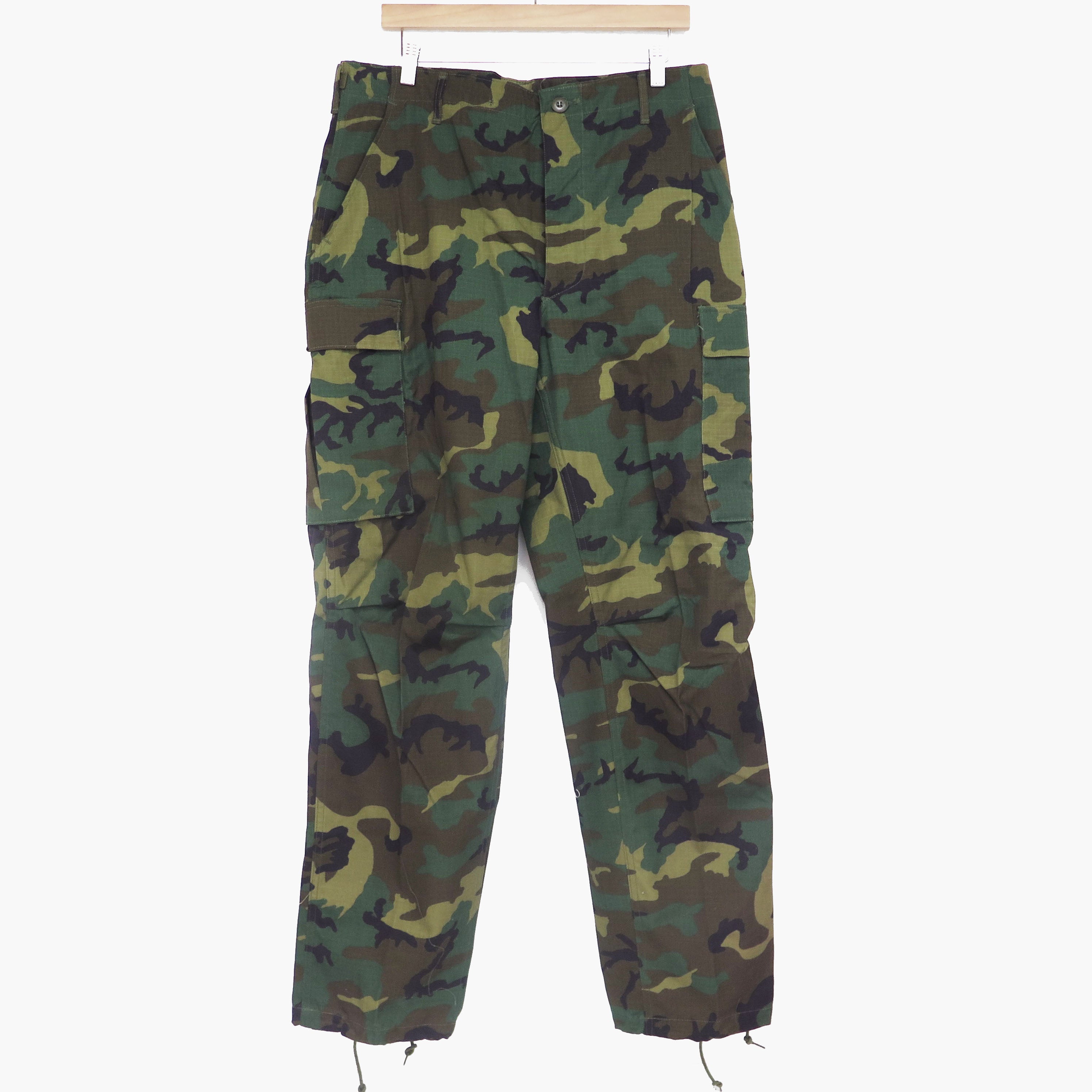 Vintage US Army ERDL Camo Field Trousers Pants - Medium Long Size (1980s Deadstock) | Military Surplus, Outdoor Hunting & Tactical Gear for Men