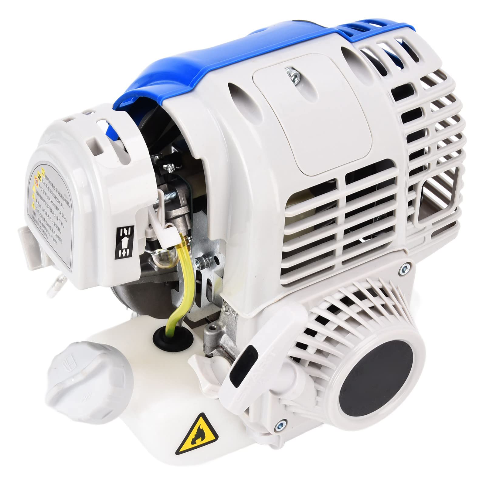 Zerodis 35.8CC Gas Powered Brush Cutter Engine - Heavy Duty 2-Stroke Trimmer Motor for Lawn Care, Landscaping & Gardening Tools (Ideal for Clearing Weeds, Bushes & Overgrown Vegetation)