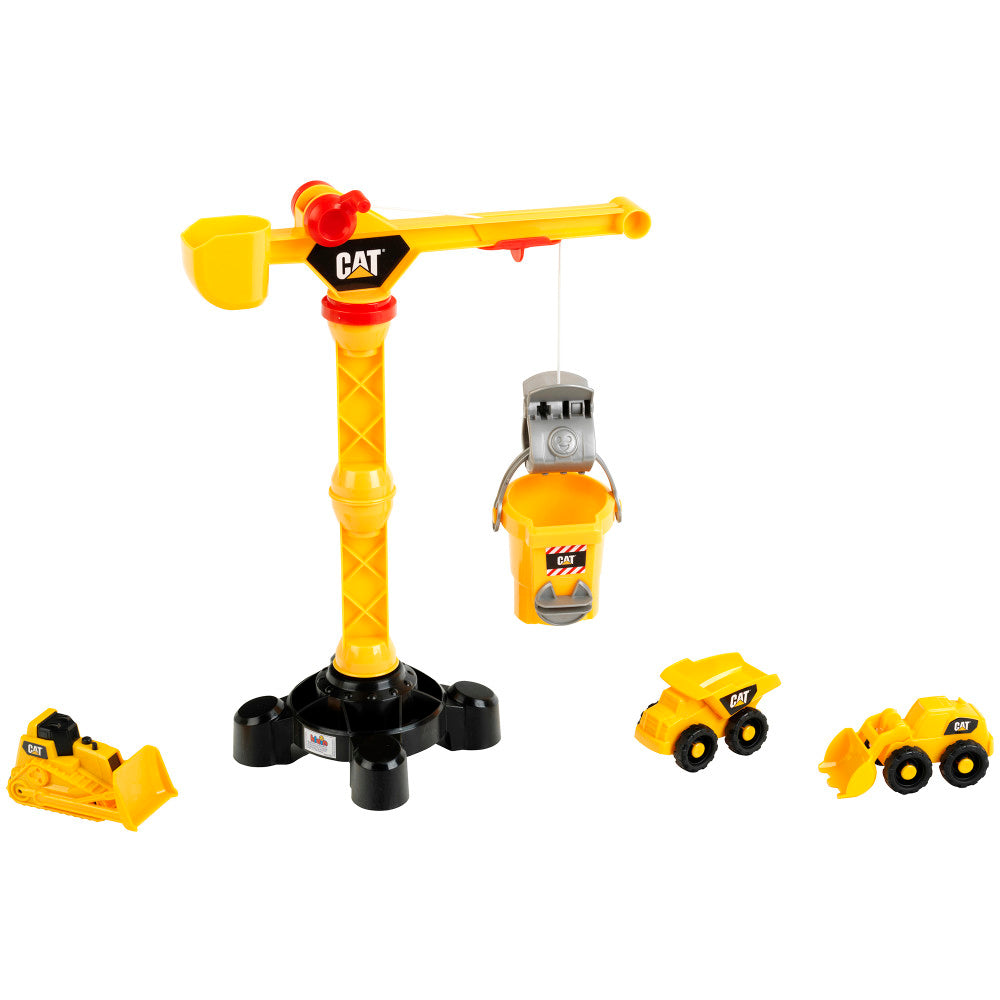 CAT Caterpillar 17-Piece Construction Vehicle Toy Set with Crane, Bulldozer, Hauler & Loader - STEM Learning Toys for Kids Ages 3+ - Perfect for Pretend Play, Sandbox Fun & Early Childhood Development