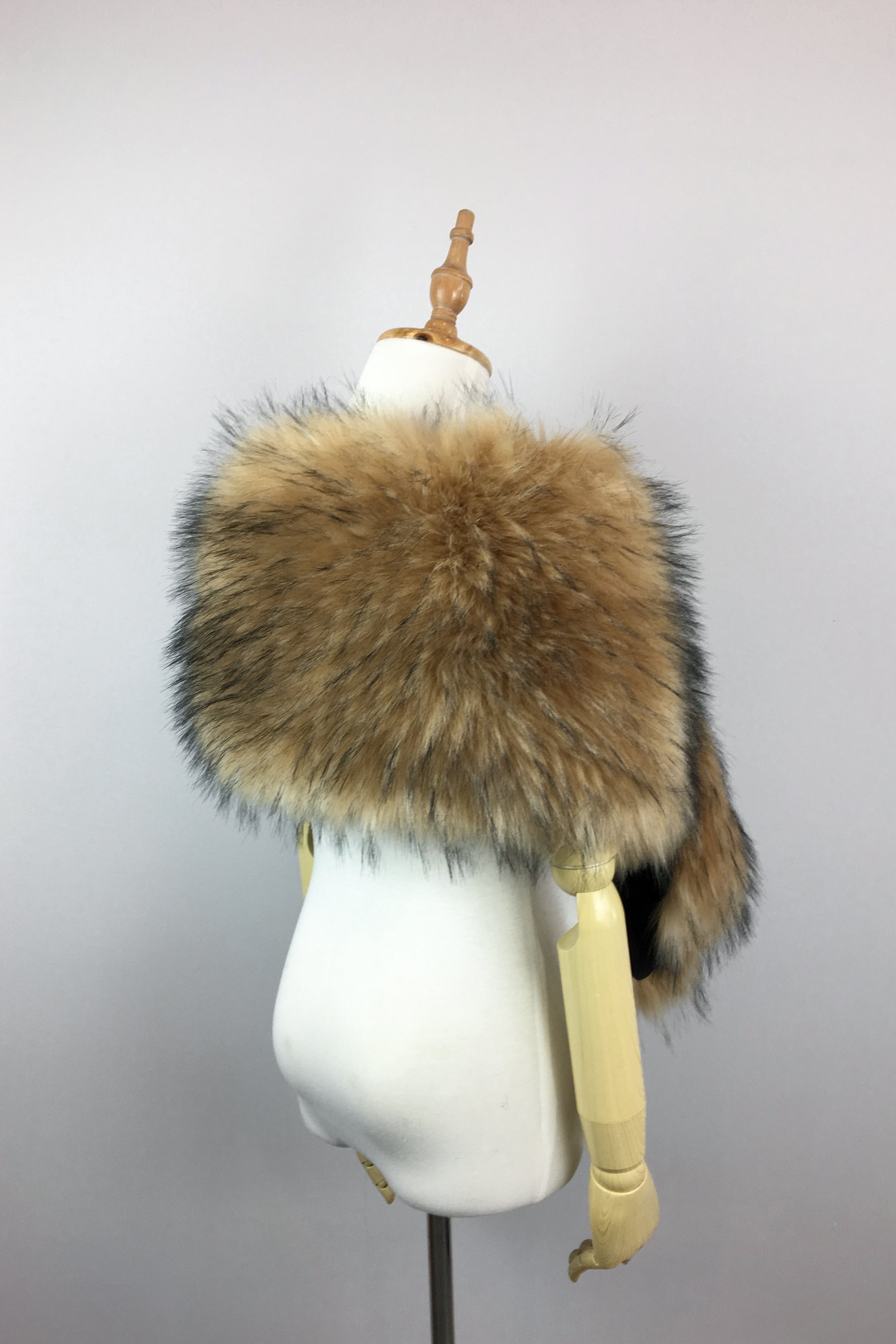 Luxury Brown Fur Shawl Wrap - Soft & Warm Winter Fashion Accessory for Women - Perfect for Parties, Weddings & Cold Weather Outfits