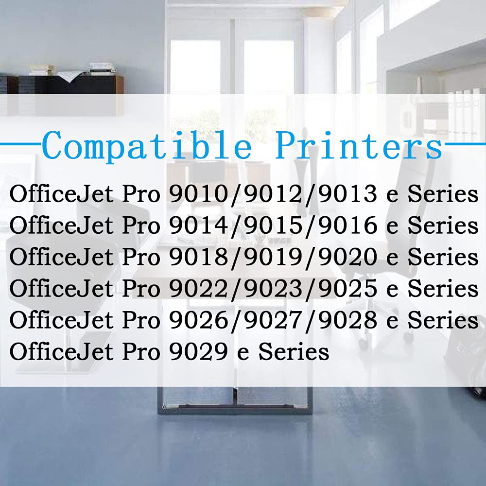 3-Pack High Yield Black Ink Cartridge Replacement for HP 962XL - Compatible with OfficeJet Pro 9010 9012 9015 9018 9020 9025 9026 9027 9028 9029 Printers - Perfect for Home Office Printing & Document Scanning