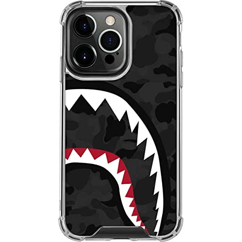Skinit Clear Protective Phone Case for iPhone 13 Pro - Shark Teeth Grey Street Camo Design | Slim Scratch-Resistant Cover | Perfect for Outdoor Adventures & Daily Use