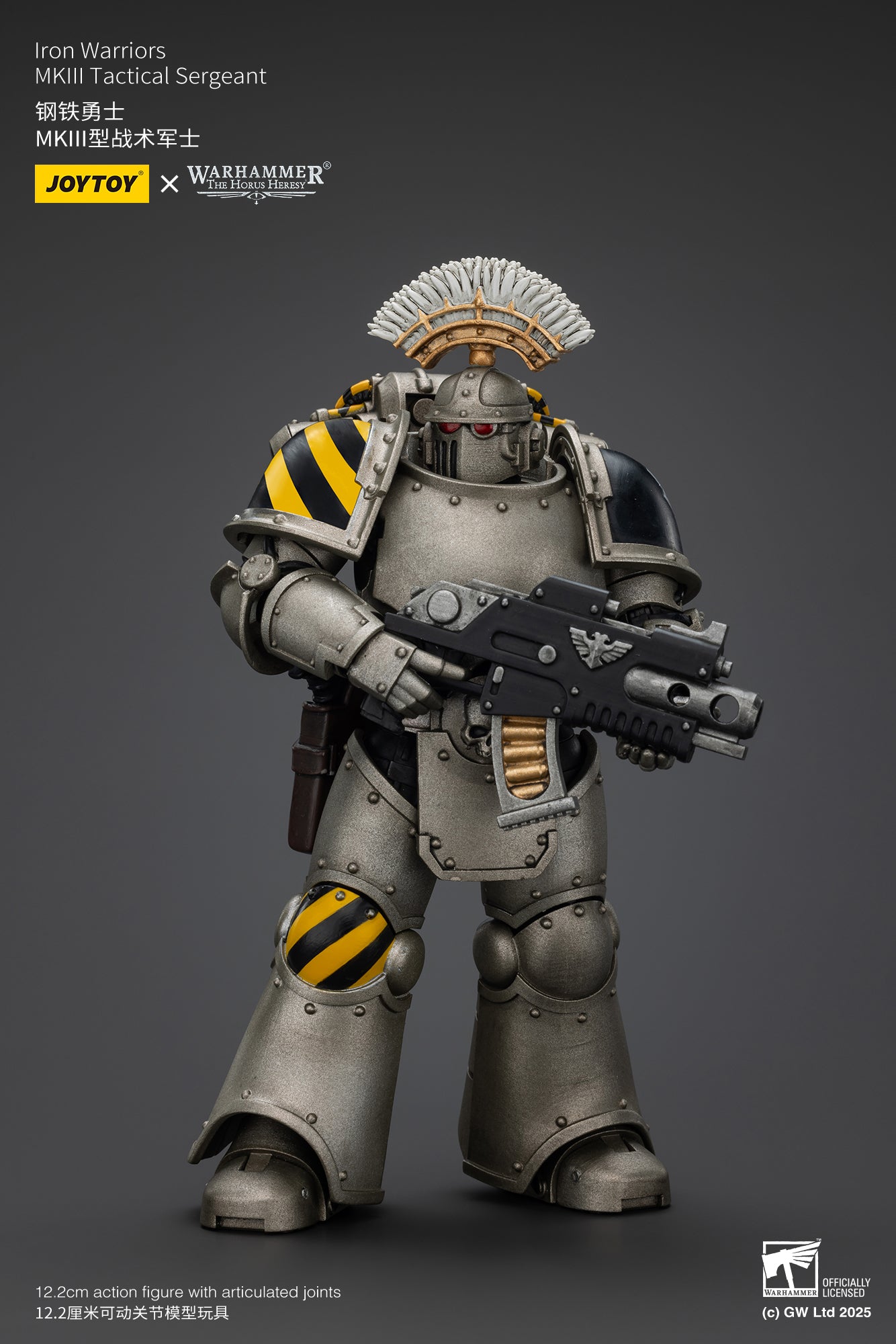 Pre Order 1/18 JOYTOY Warhammer The Horus Heresy Iron Warriors MKIII Tactical Action Figure Set - Perfect for Collectors & Tabletop Gaming
