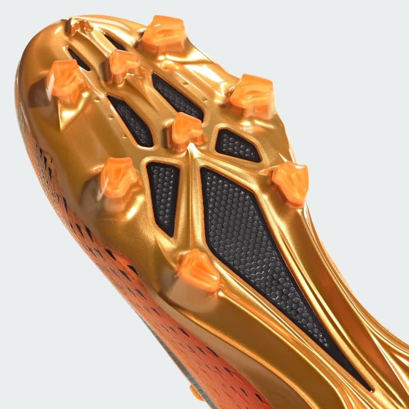 Adidas X Speedportal.1 FG Soccer Cleats - Solar Gold, Core Black & Team Solar Orange - Men's Size 41 1/3 EU | Firm Ground Football Boots for Professional Matches & Training