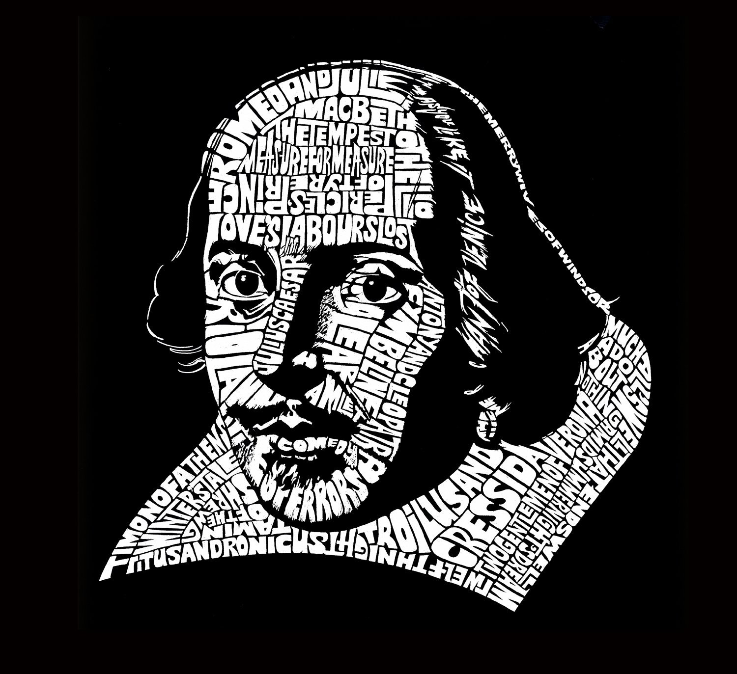LA POP ART Girls Long Sleeve Graphic Tee - Shakespeare Plays Comedy & Tragedy T-Shirt for Women | Literary Gift for Book Lovers & Theater Fans