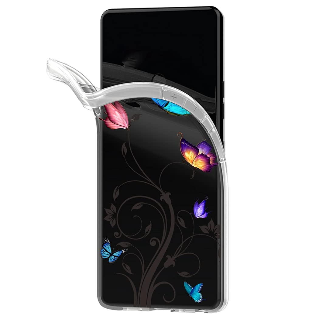 Clear Shockproof TPU Phone Case for Motorola Moto G Play 2021 - Cute Butterfly Design Protective Cover for Women & Girls | Perfect for Daily Use, Work & Travel