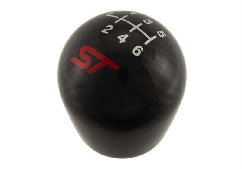 Ford Racing M-7213-FSTCF Focus ST 6-Speed Manual Transmission Carbon Fiber Shift Knob - Black | Upgrade Your Driving Experience for Sporty Performance & Interior Style