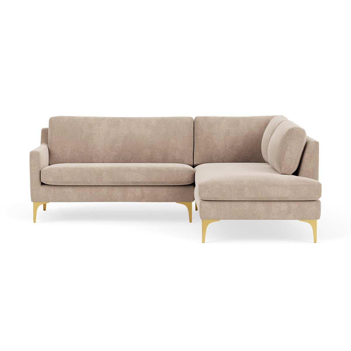 Astha Fabric Right Corner Sofa - Modern L-Shaped Sectional Couch for Living Room, Home Theater & Small Spaces | Comfortable & Stylish Lounge Furniture