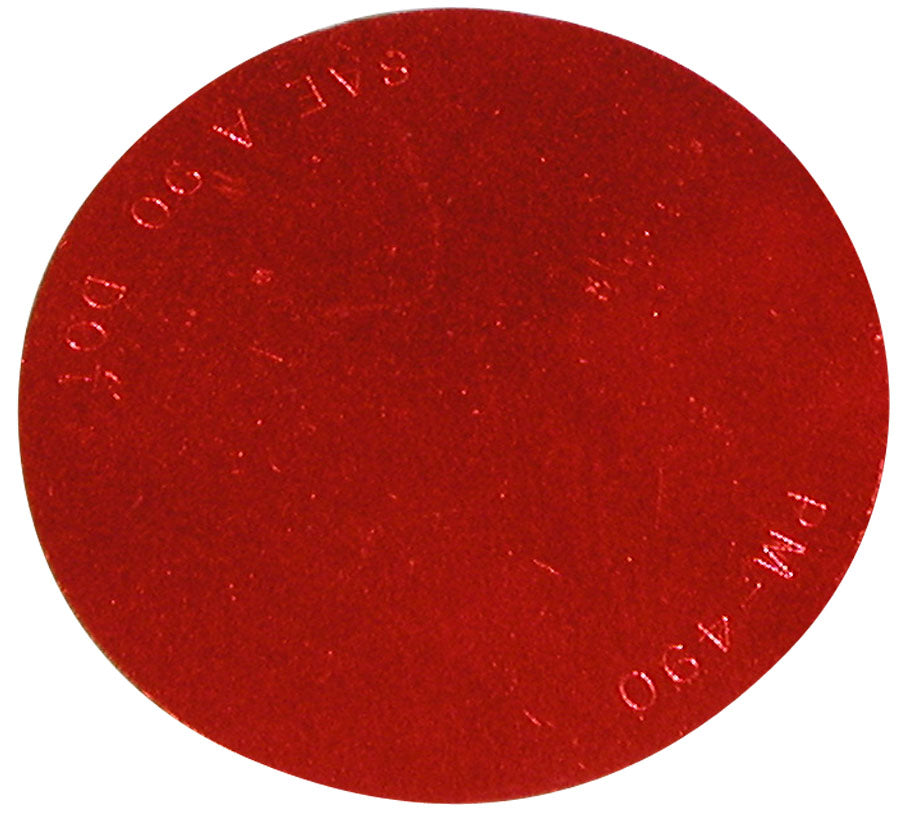 Spitfire B490R Red Round Reflector - High Visibility Safety Mirror for Traffic, Parking Lots & Driveways