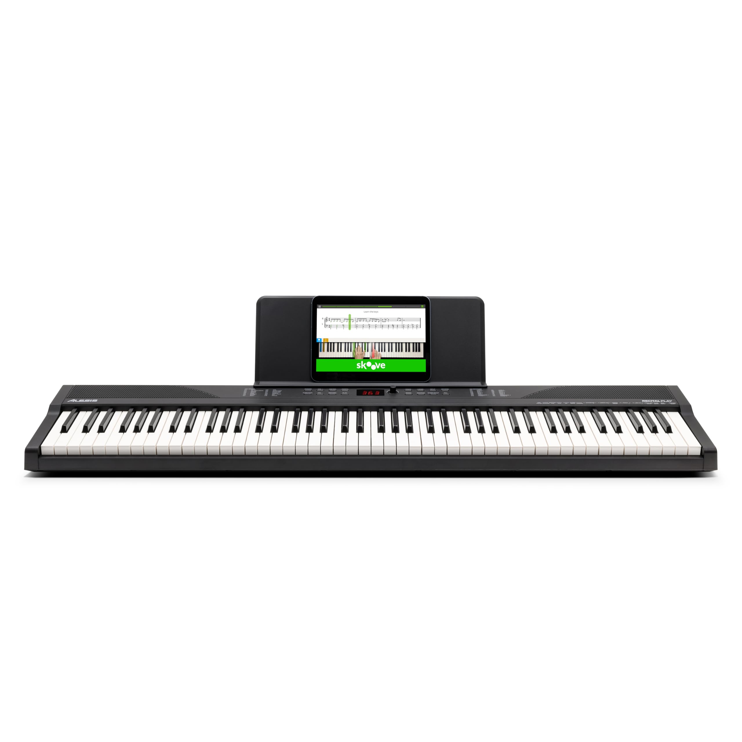 Alesis 88-Key Digital Piano Keyboard with 480 Voices, Built-in Speakers, USB MIDI Connectivity - Includes Carry Bag, Stand, Headphones, Sustain Pedal & Beginner Lessons - Perfect for Home Practice, Music Production & Live Performances