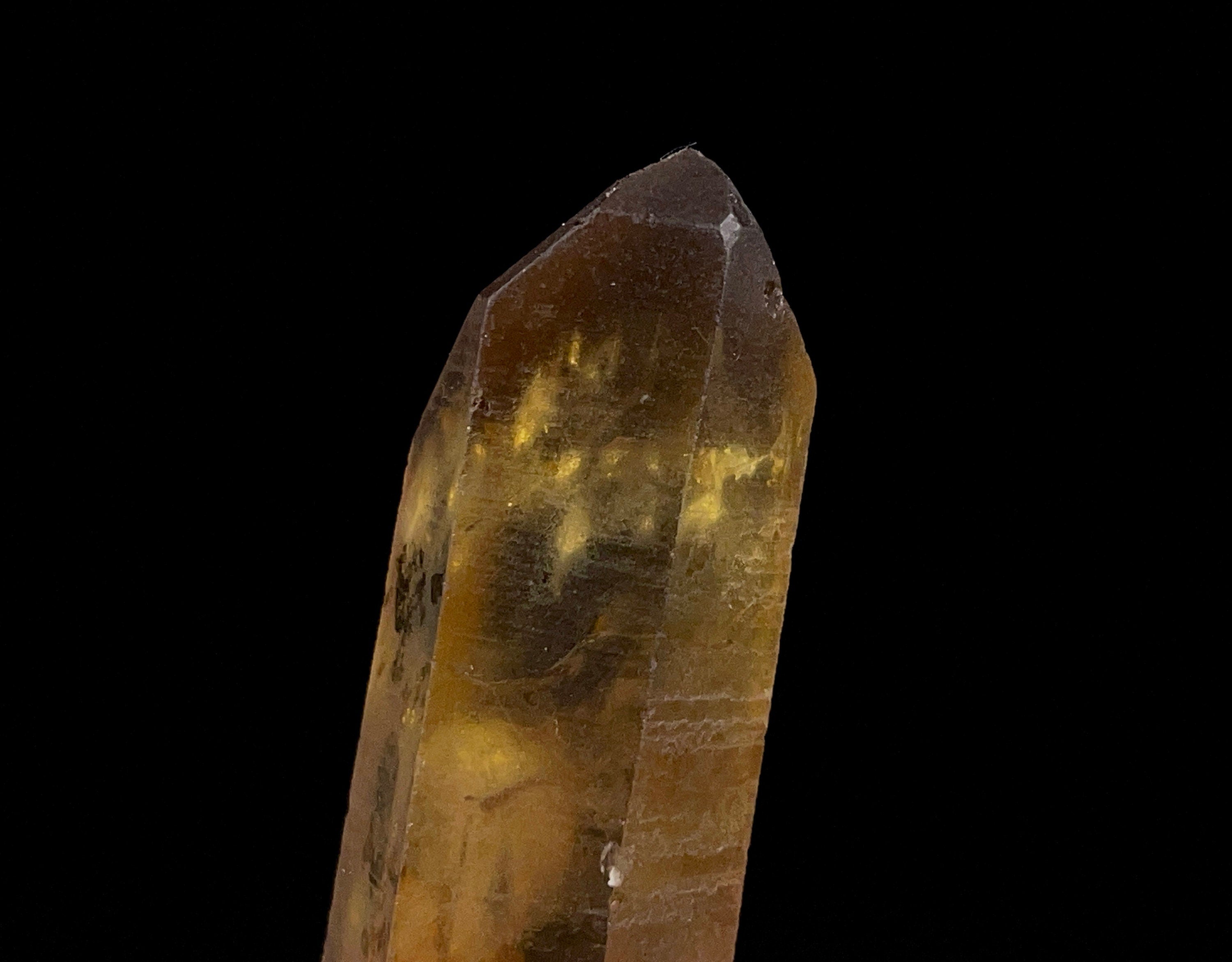 Natural Citrine Raw Crystal Point - November Birthstone, Healing Stone, Home & Office Decor, Feng Shui Crystal for Positive Energy, Meditation & Spiritual Growth