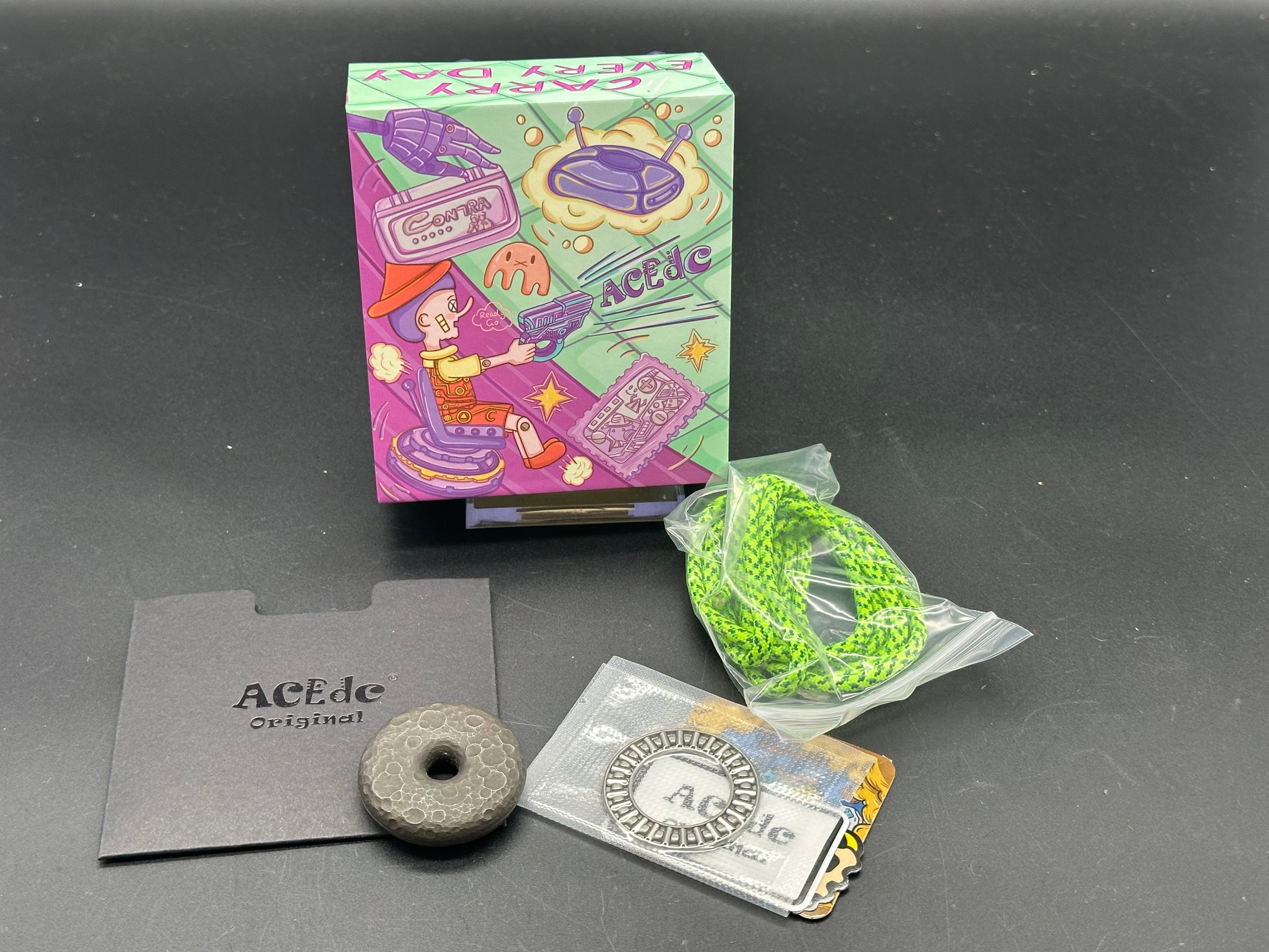 ACEdc Donut 2.0 Haptic Coin - Premium Fidget Toy for Stress Relief & Focus - Perfect for Office, School, and Anxiety Management