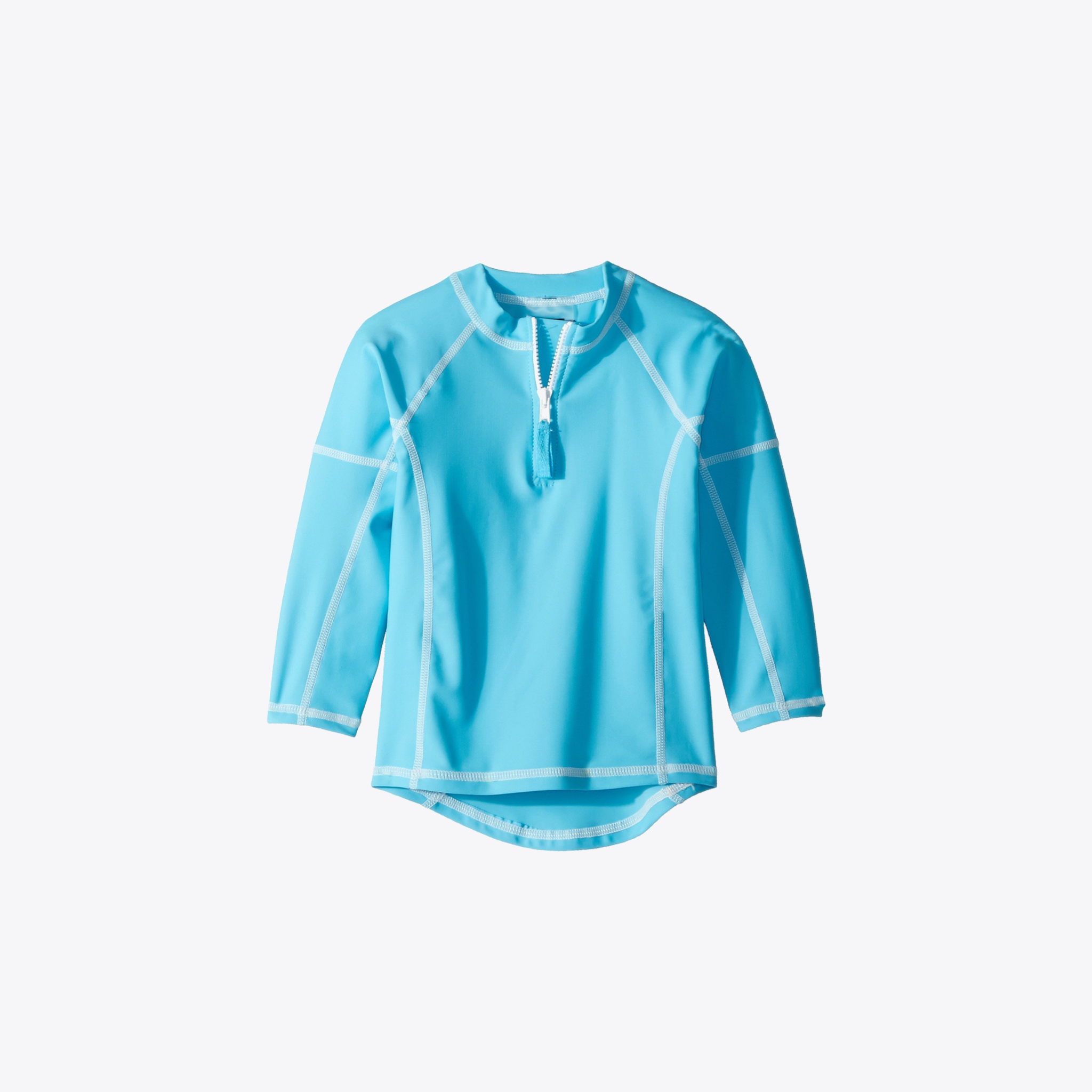 Men's UPF 50+ Rashguard Long Sleeve Swim Shirt - Cape Aqua Color for Surfing, Swimming & Sun Protection