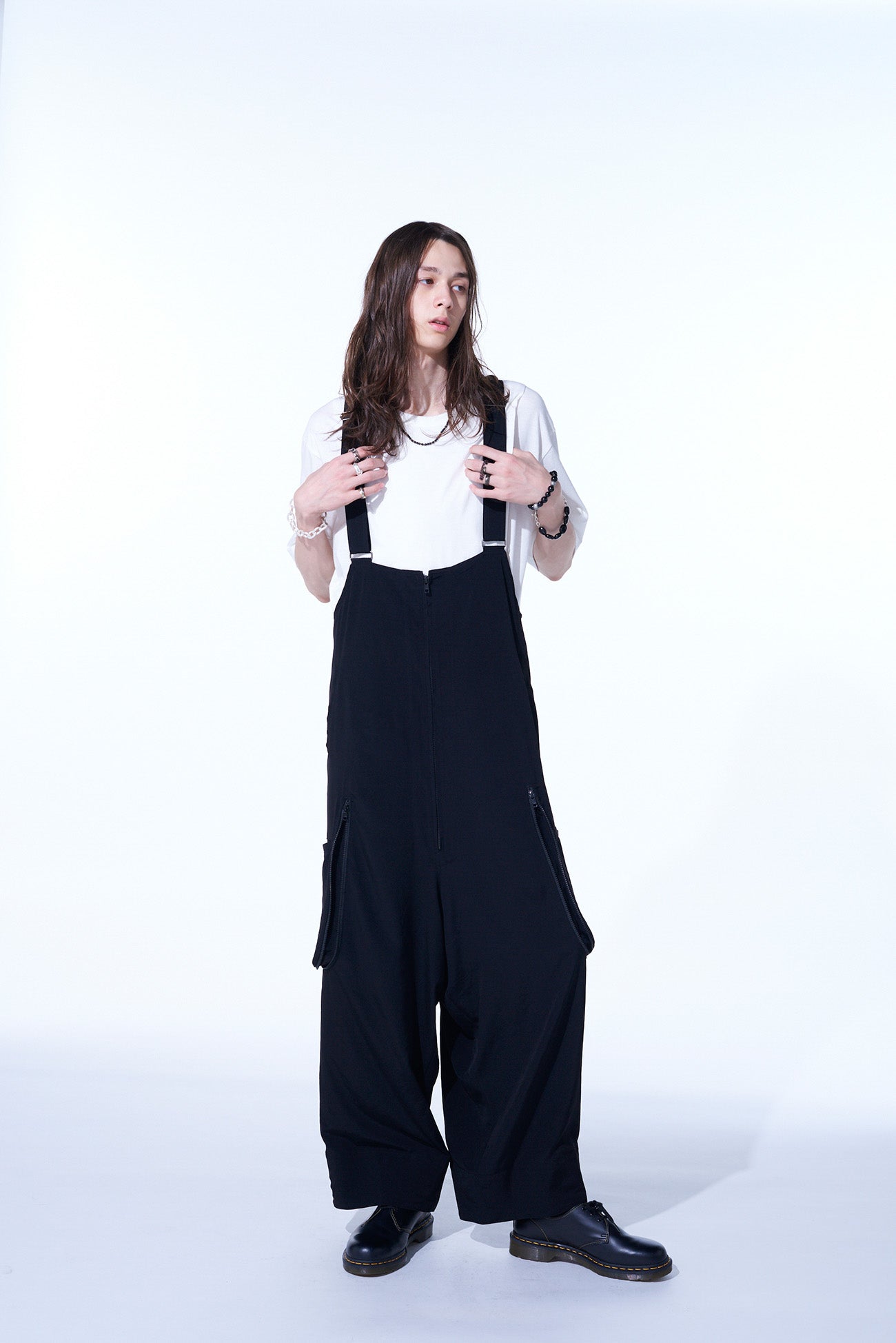 Stylish Crepe de Chine Gusseted Zippered Pocket Overalls for Women - Perfect for Casual Outings, Workwear & Everyday Comfort