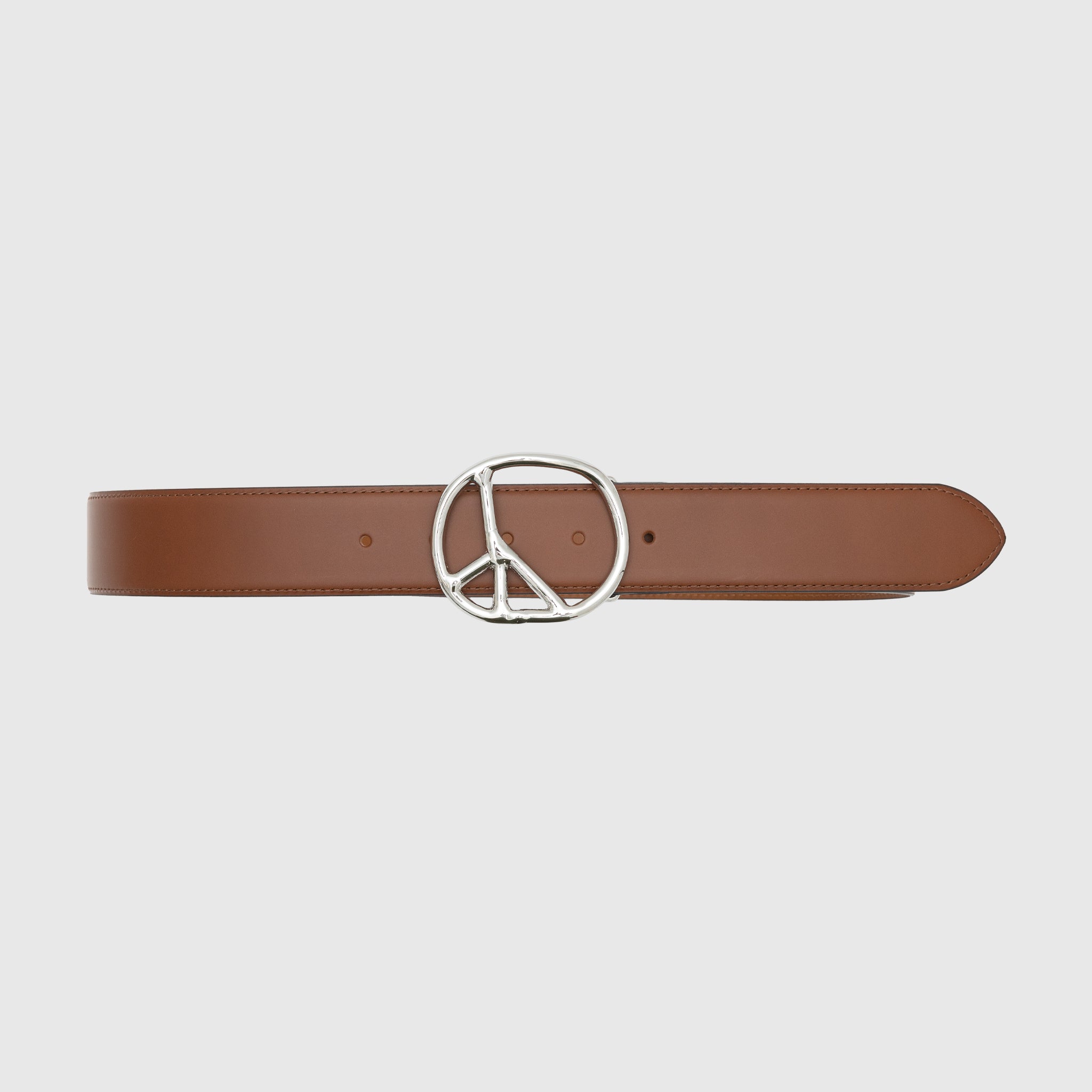 Premium Steer Leather Peace Buckle Belt for Men - Durable & Stylish Western Fashion Accessory - Perfect for Casual Wear, Work & Outdoor Adventures