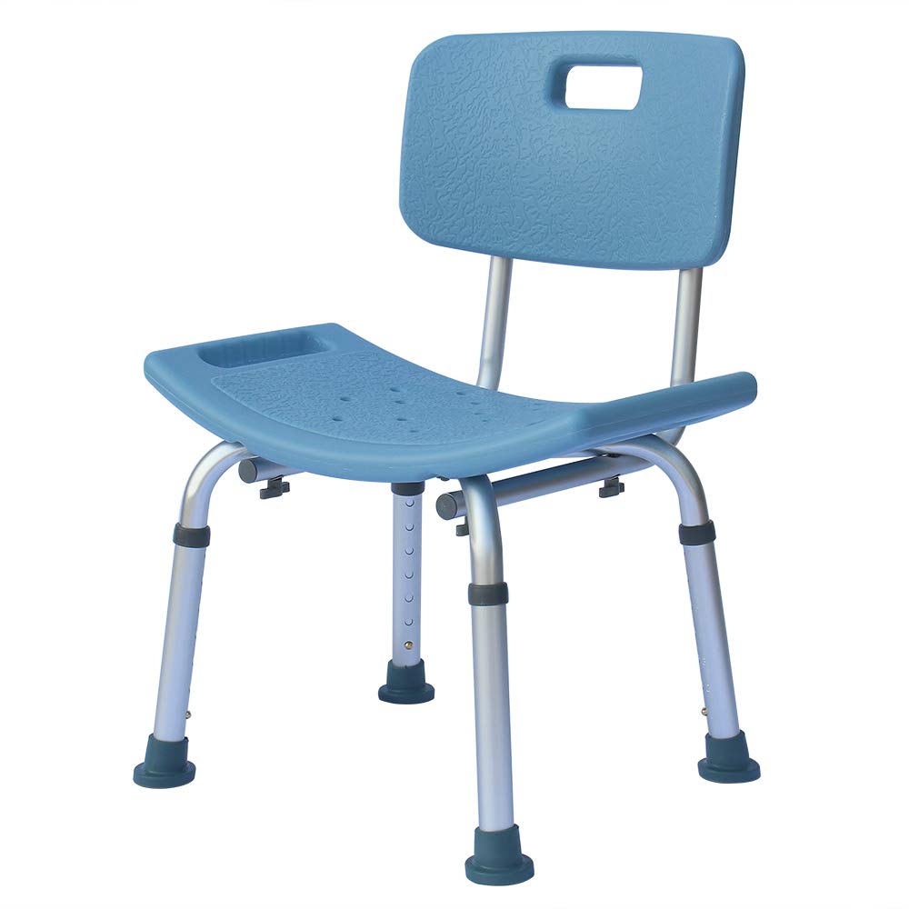 Adjustable Aluminum Alloy Shower Chair for Seniors & Elderly - Comfortable Bath Seat with Non-Slip Feet, Handicap Accessible Bathtub Bench - Ideal for Baby Bathing, Post-Surgery Recovery & Mobility Assistance