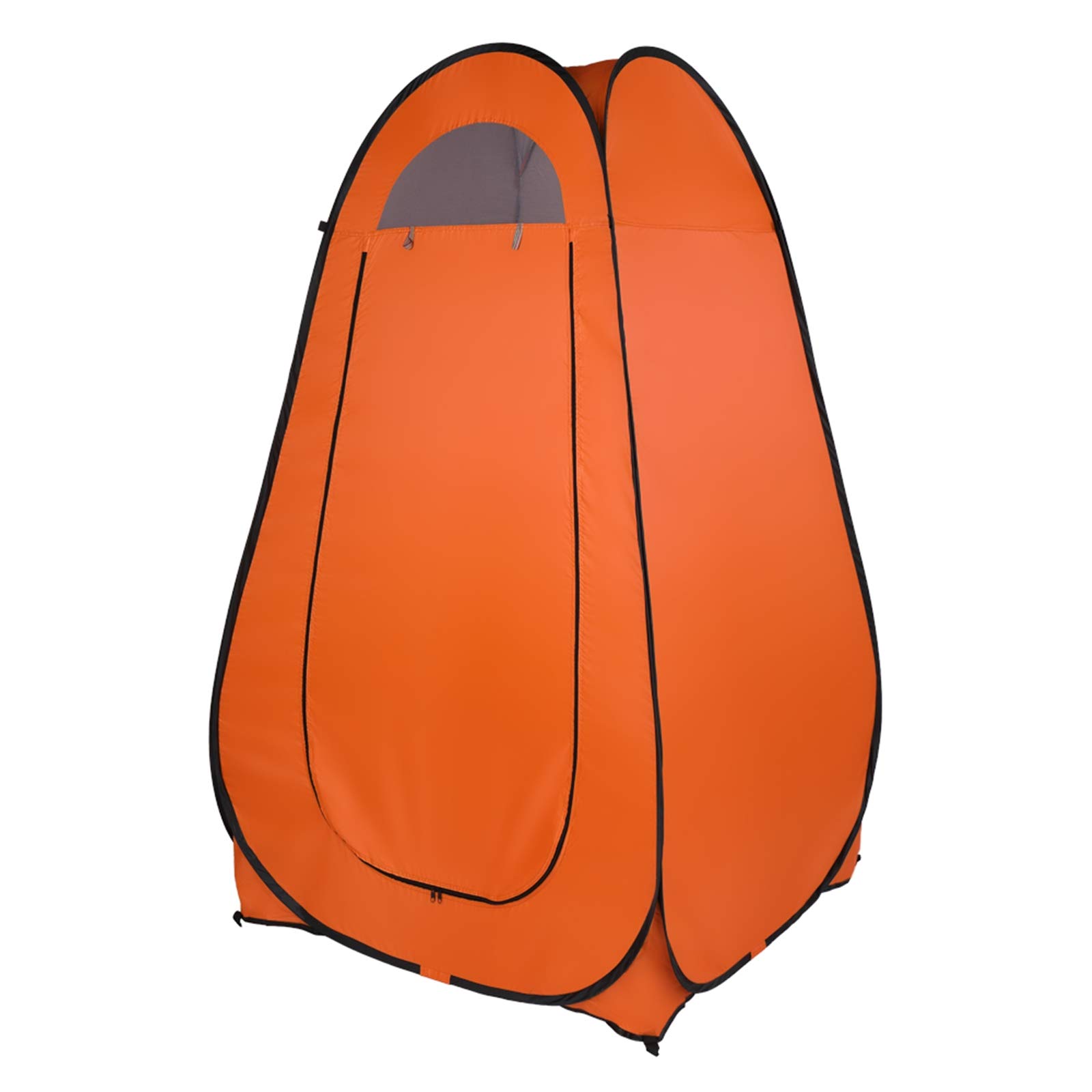 1-2 Person Portable Pop Up Toilet Shower Tent - Changing Room & Dressing Shelter for Camping, Beach, Outdoor Adventures (Orange) | Waterproof & Easy Setup