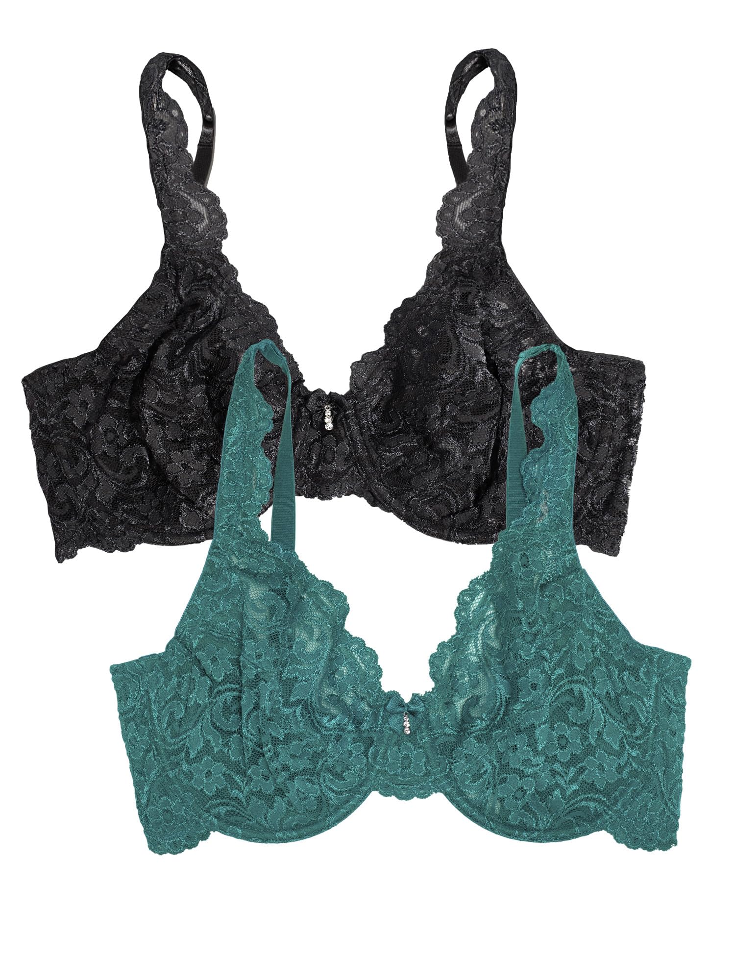 Smart & Sexy Women's Signature Lace Unlined Underwire Bra - Comfortable Everyday Wear for Work & Date Nights