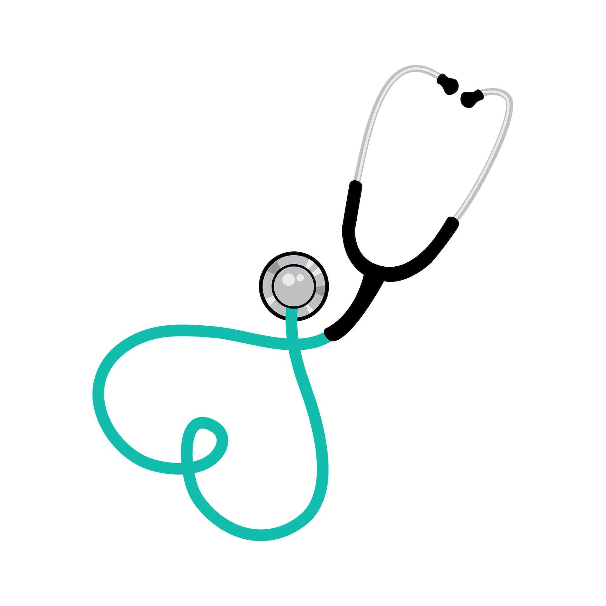Heart Stethoscope Car Sticker - Oval Bumper Decal for Medical Professionals
