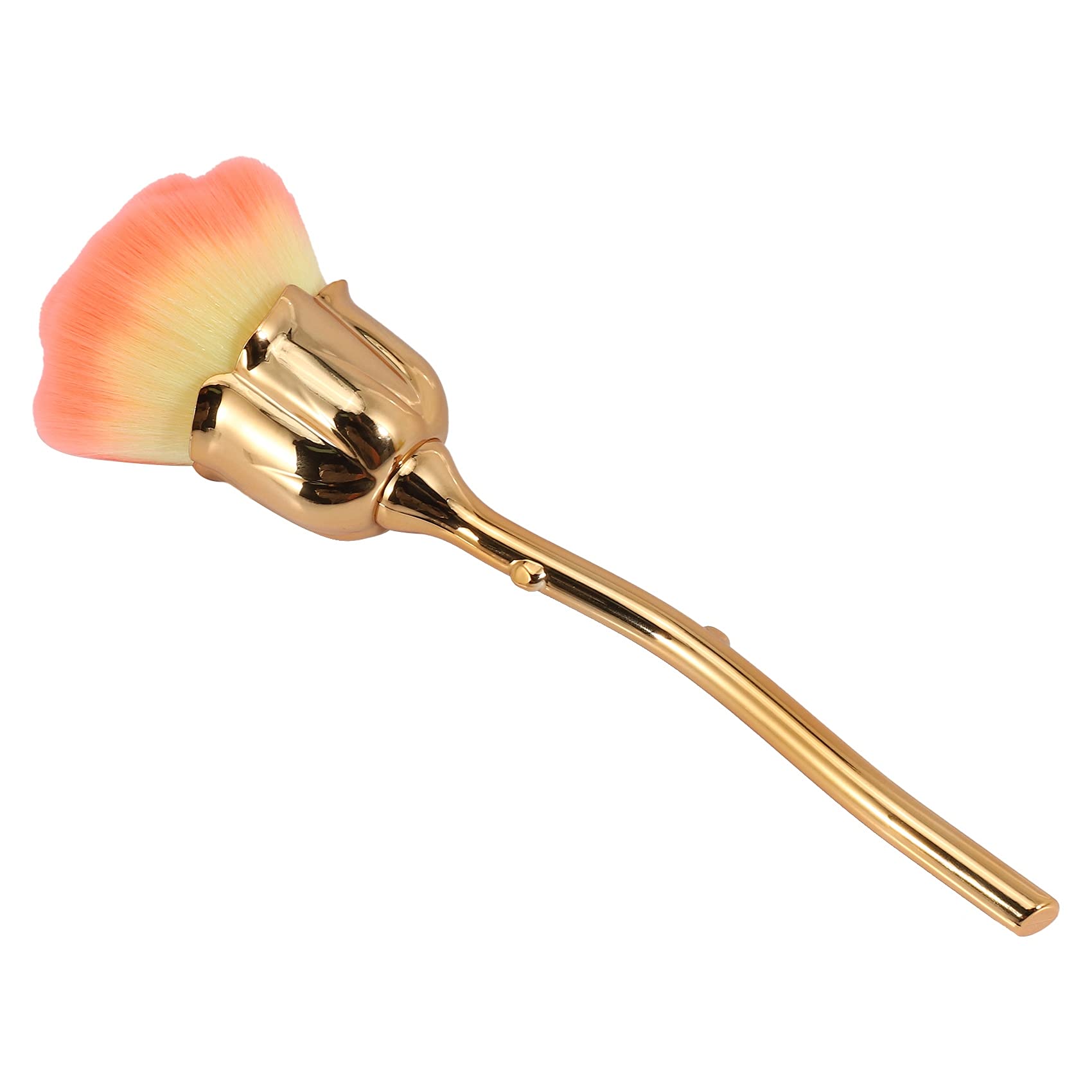 Gaetooely Nail Dust Brush - Pink Rose Gold Nail Art Cleaning Brush for Acrylic & Gel Polish Removal, Blush Powder Brush - Perfect for Salon & Home Manicure