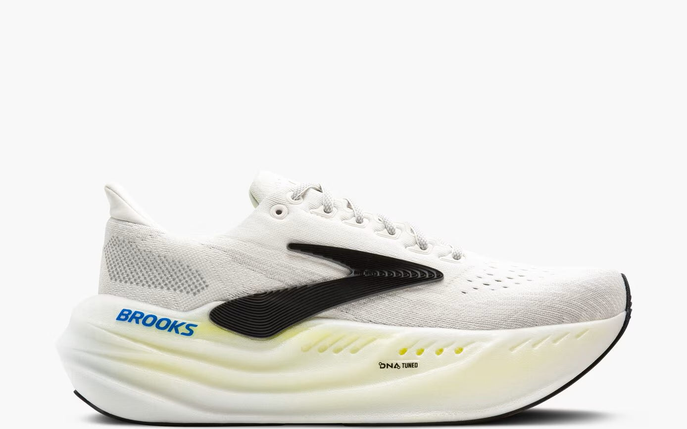 Brooks Men's Glycerin Max Running Shoes - Grey/Black/Nightlife - Premium Cushioned Sneakers for Jogging, Training & Marathon - Lightweight & Breathable Athletic Footwear