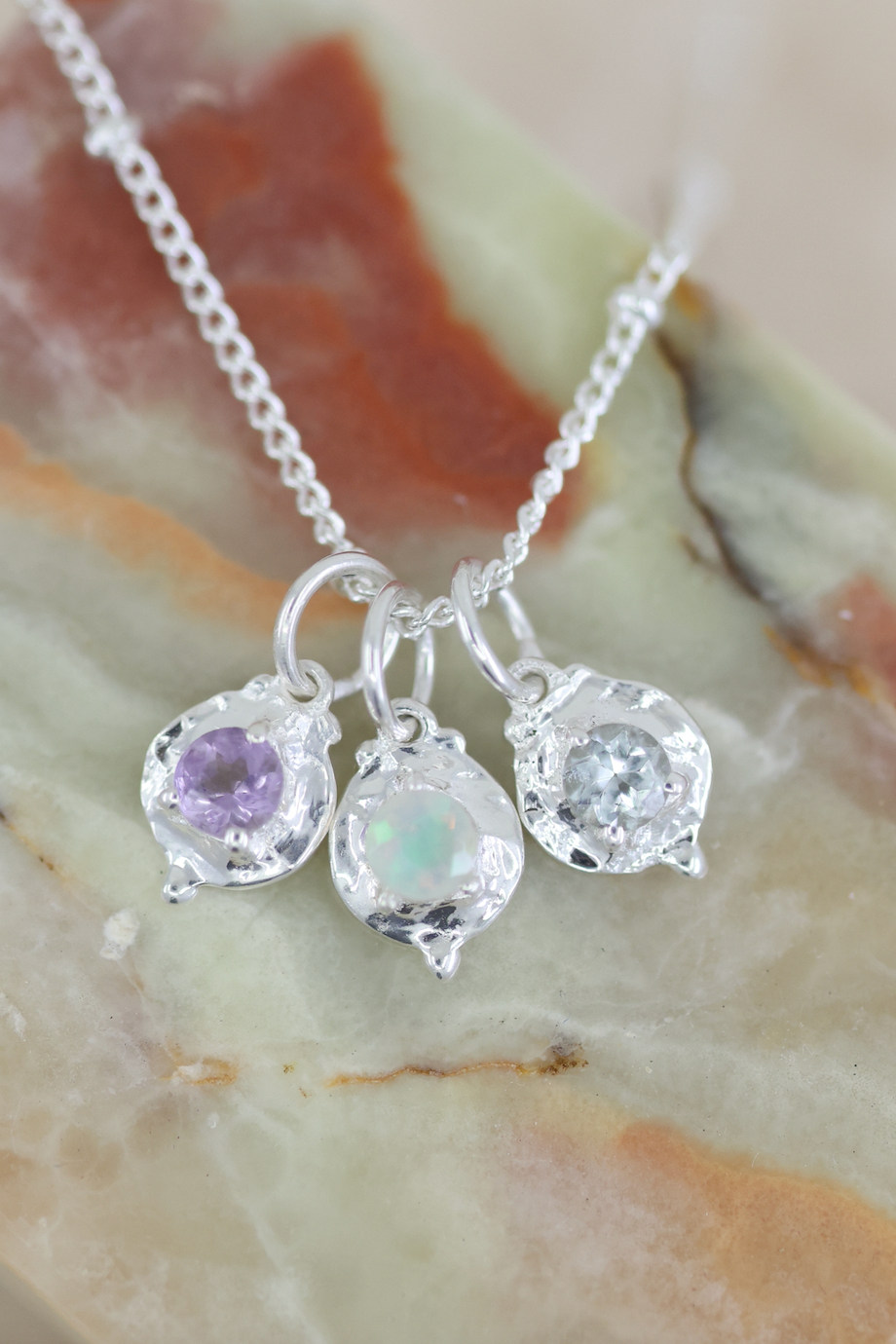 September Sapphire Silver Birthstone Necklace Charm - Elegant Jewelry Gift for Birthdays, Anniversaries & Special Occasions