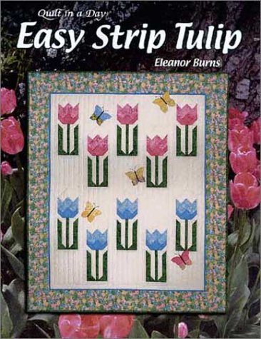 Easy Strip Tulip Quilt Kit - Quilt in a Day Series for Beginners | DIY Quilting Supplies for Home Decor, Baby Blankets & Wall Hangings