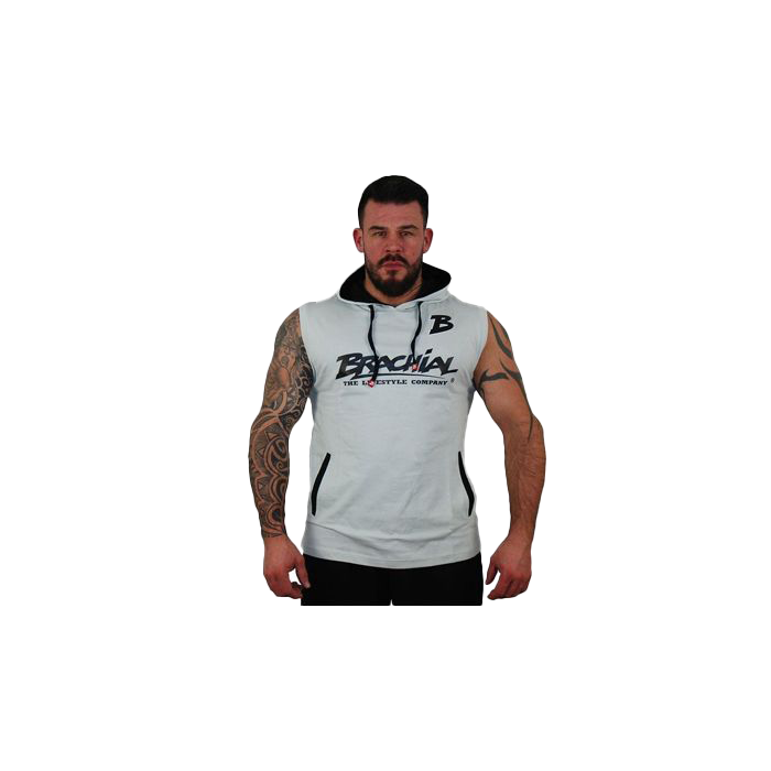 Brachial Tank Top Boxer for Men - Light Grey & Black - Comfortable Athletic Underwear for Workout, Running, and Gym