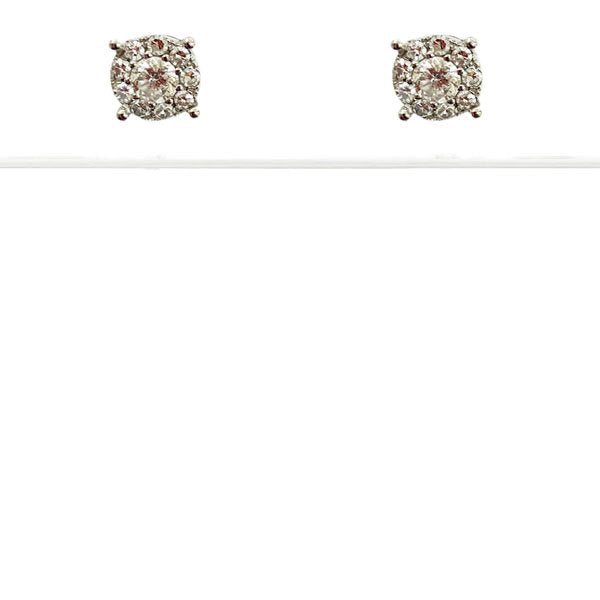 14K White Gold Diamond Stud Earrings for Women - Elegant & Timeless Jewelry Gift for Wedding, Anniversary & Special Occasions