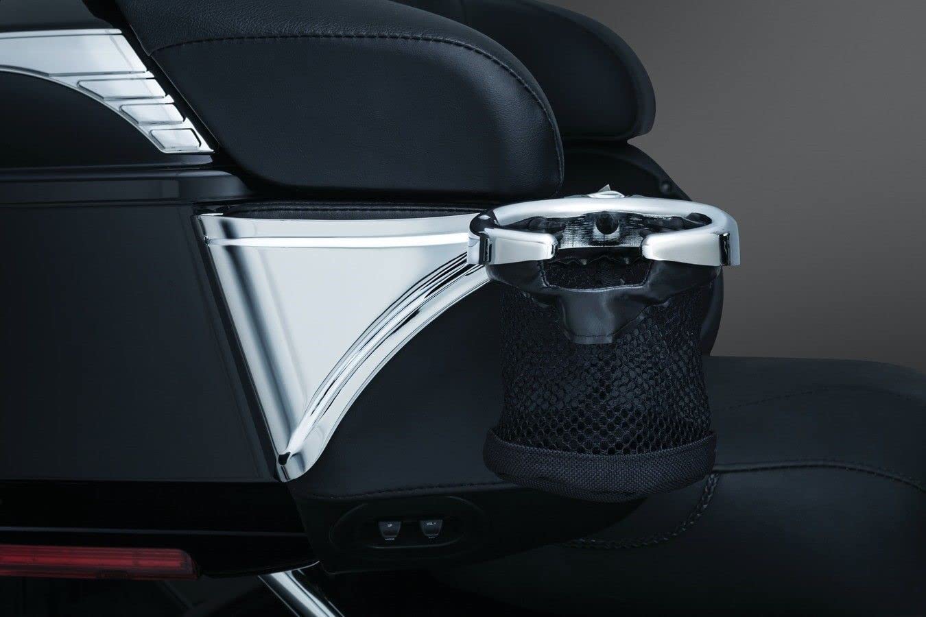 RPM Replacement Drink Holder with Basket Compatible with Kuryakyn 1692 for Harley Touring 2014-2018 | Passenger Cup Holder for Motorcycle Accessories | Perfect for Road Trips & Long Rides