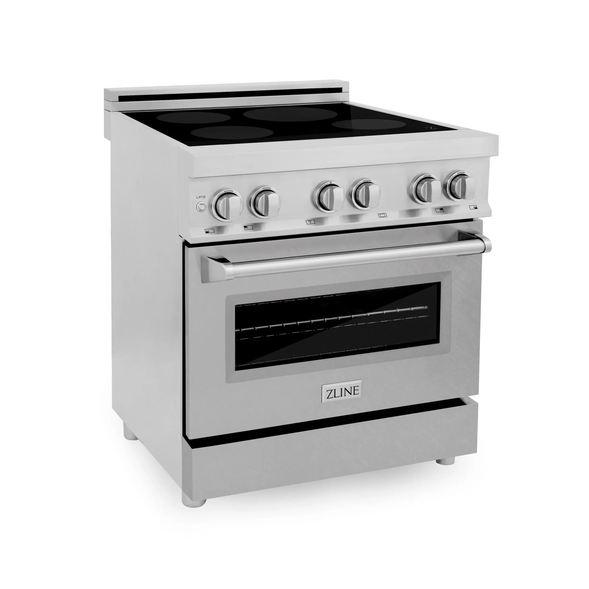 ZLINE 30 Inch 4.0 Cu. Ft. Stainless Steel Induction Range with Fingerprint Resistant Finish - 4 Element Cooktop & Electric Oven (RAINDS SN 30) - Perfect for Modern Kitchens, Home Chefs & Energy-Efficient Cooking