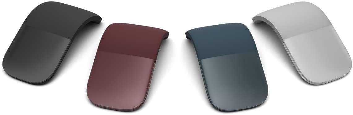 Microsoft Surface Arc Mouse - Bluetooth Ergonomic Portable Foldable Design for Laptop, Tablet & PC (Black) - Perfect for Travel, Work & Home Office Use