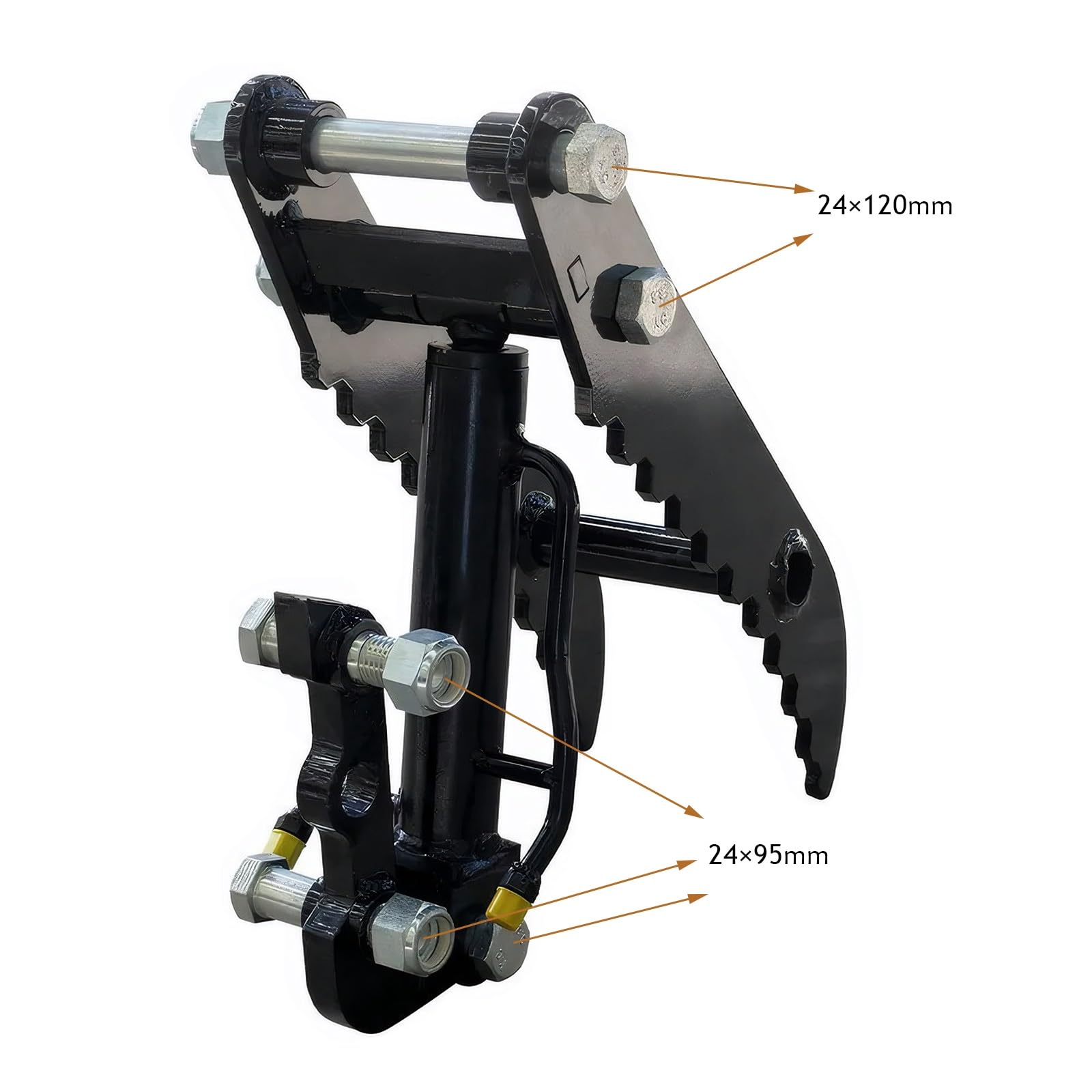 Universal Hydraulic Thumb Clamp for Mini Excavators - 90mm/3.45