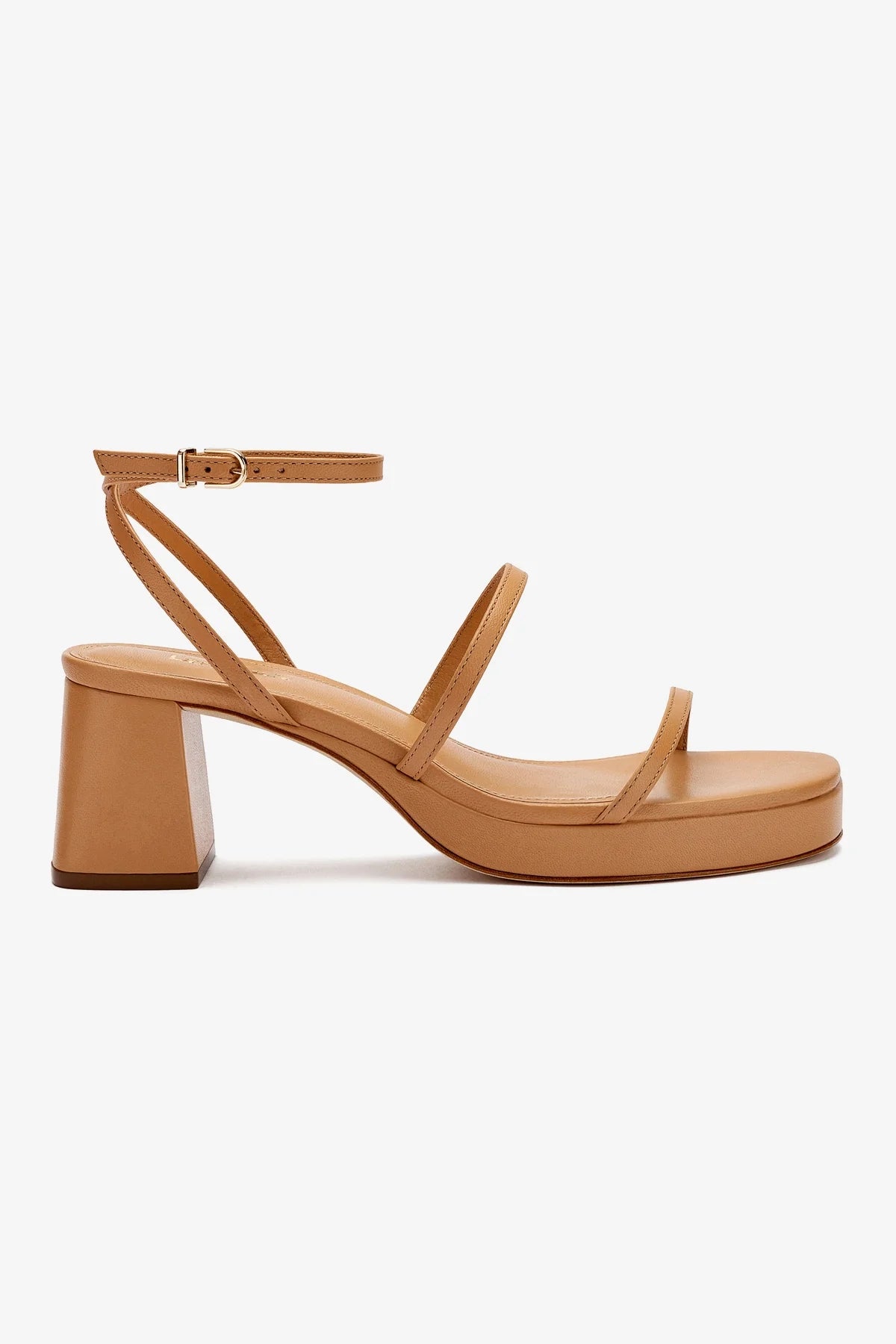 Gio Leather Sandals for Women - Comfortable Tan Leather Strappy Sandals for Casual Wear, Beach & Summer Outfits