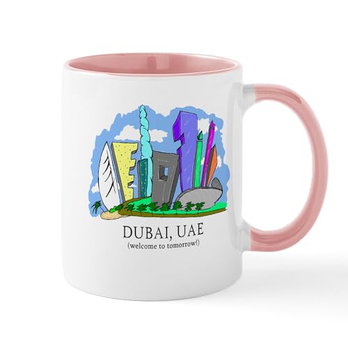 White/Pink Inside - Dubai, UAE Mug