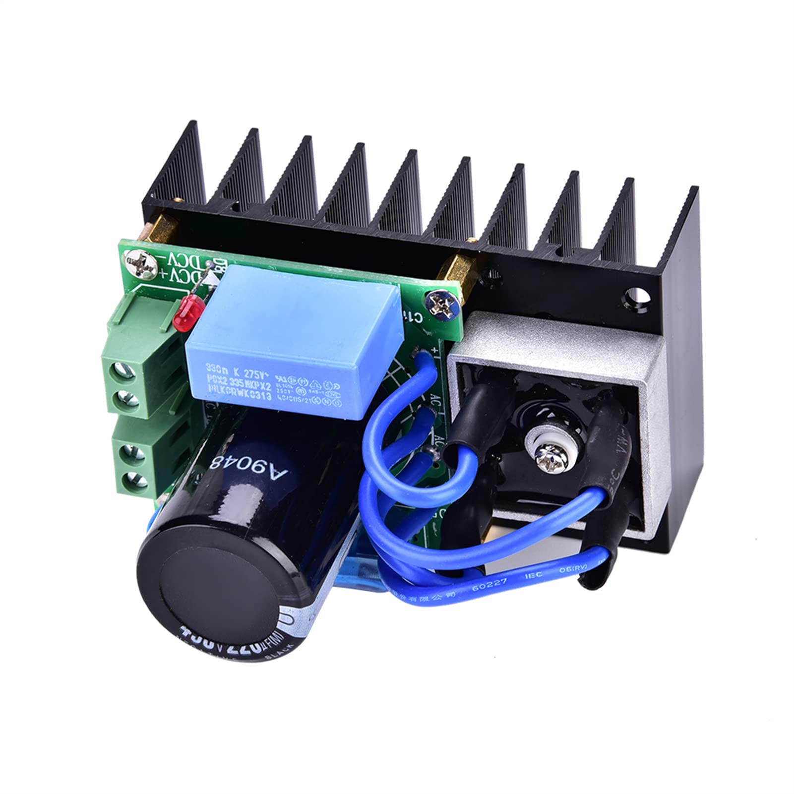 Universal AC to DC Rectifier Board Module 0-220V AC Input to 0-311V DC Output - Lightning Protection & Multiple Safety Features for DIY Electronics, Power Supplies & Industrial Applications
