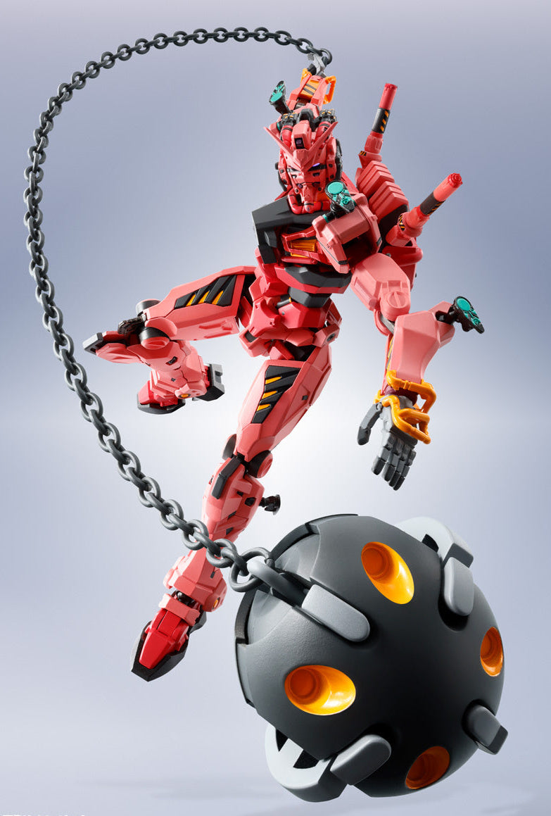 Bandai Metal Robot Spirits Gundam GQuuuuuuX gMS α Red Gundam Action Figure - Premium Collectible Model for Anime Fans & Display