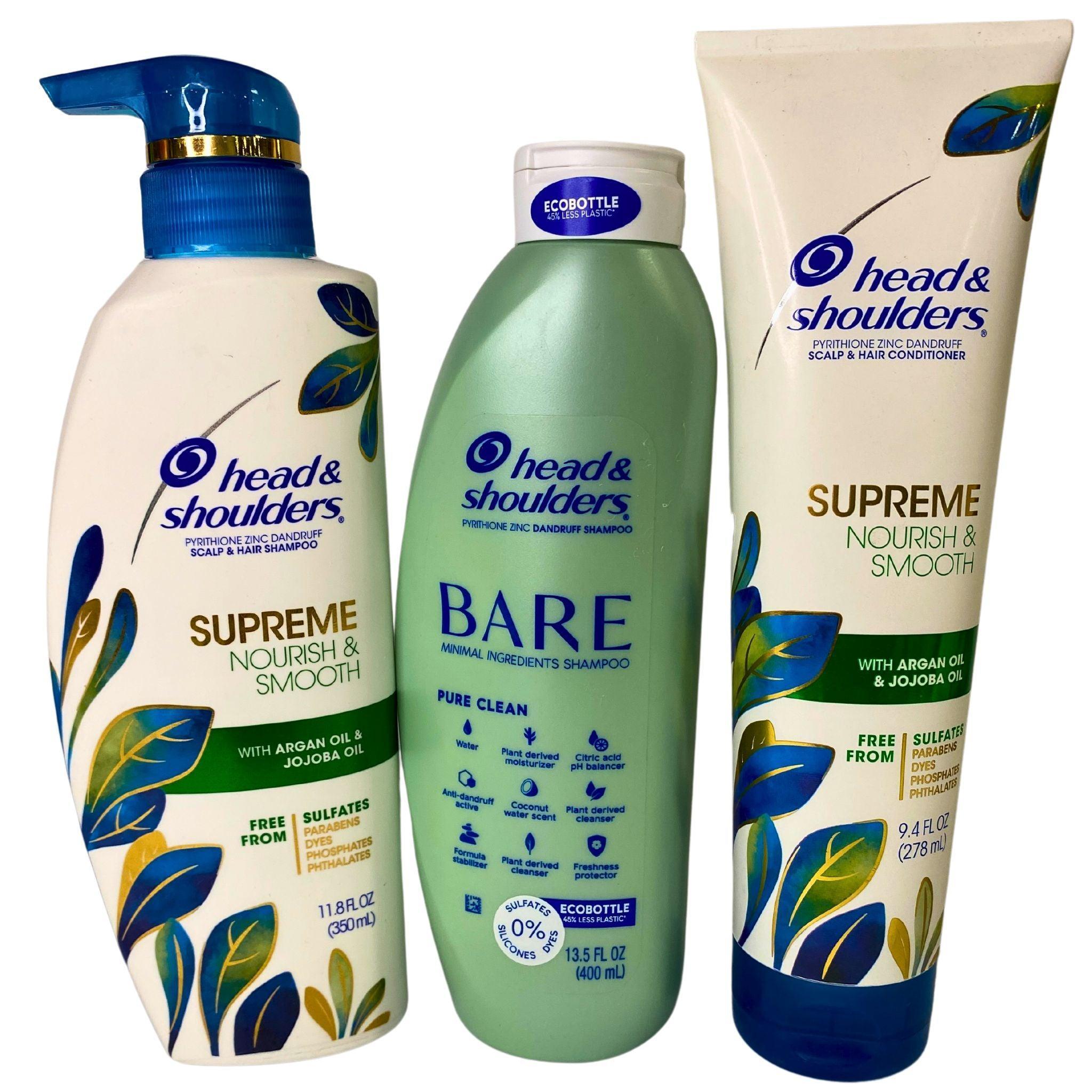Bare & Supreme Head & Shoulders Shampoo & Conditioner Set - 29 Piece Bulk Lot for Salon, Home & Travel Use