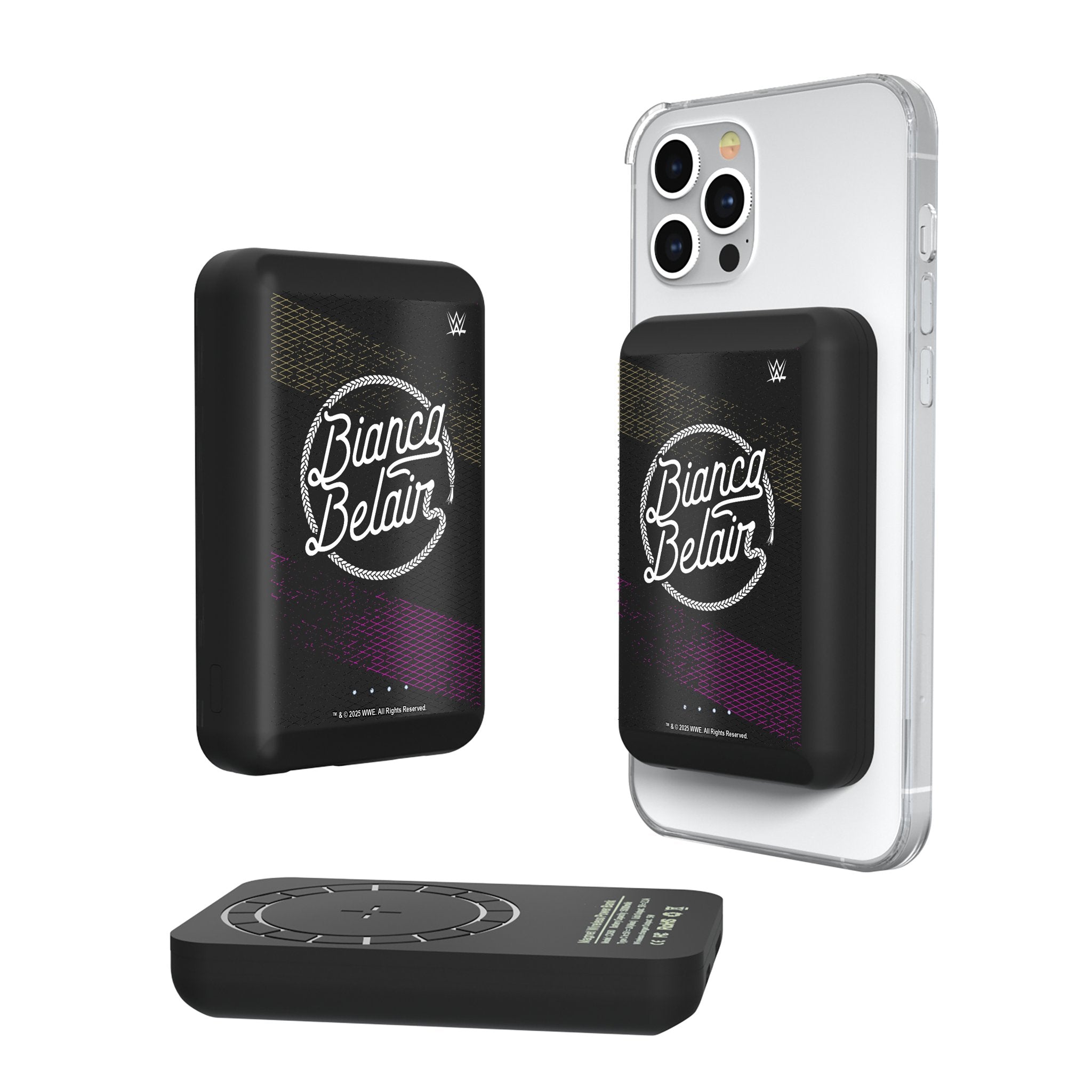 Bianca Belair Wireless Magnetic Power Bank 10000mAh - Portable Fast Charging Battery Pack for iPhone, Android, AirPods - Perfect for Travel, Work, and Outdoor Adventures