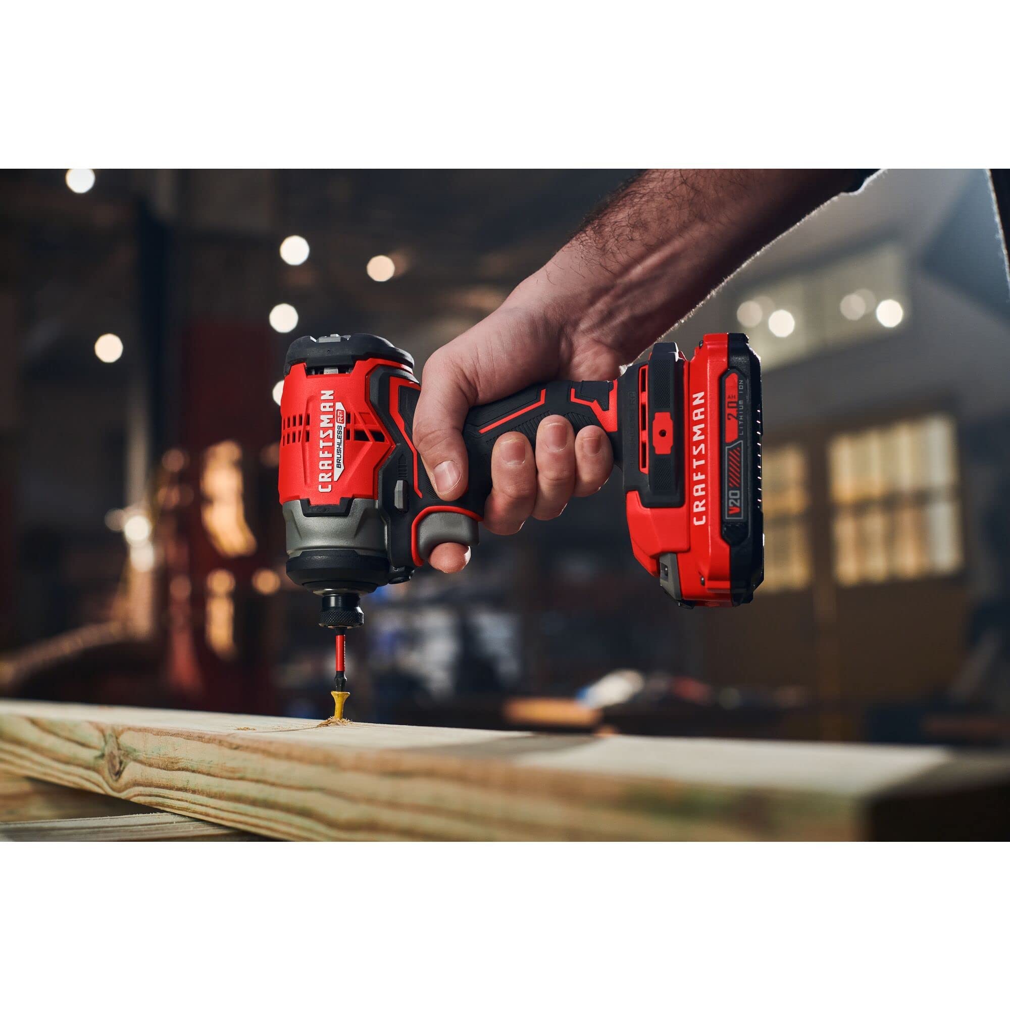CRAFTSMAN V20 RP Brushless Cordless Drill and Impact Driver Combo Kit with 2 Batteries & Charger (CMCK211C2) - Perfect for DIY Projects, Home Repairs, and Professional Construction Work
