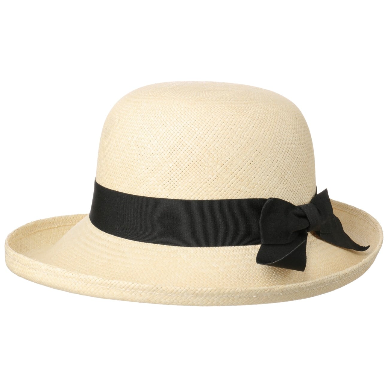 Lierys Pasadena Panama Hat with Upward Brim - Lightweight Summer Sun Hat for Women, Beach Vacation, Outdoor Activities & Fashion Accessories