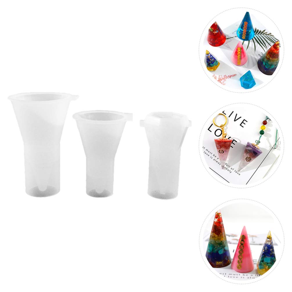 3Pcs Silicone Ring Holder Molds for Resin Jewelry Making - DIY Crystal Epoxy Casting Molds for Pendants, Rings & Craft Supplies (White) | Perfect for DIY Jewelry, Home Decor & Gift Making Projects