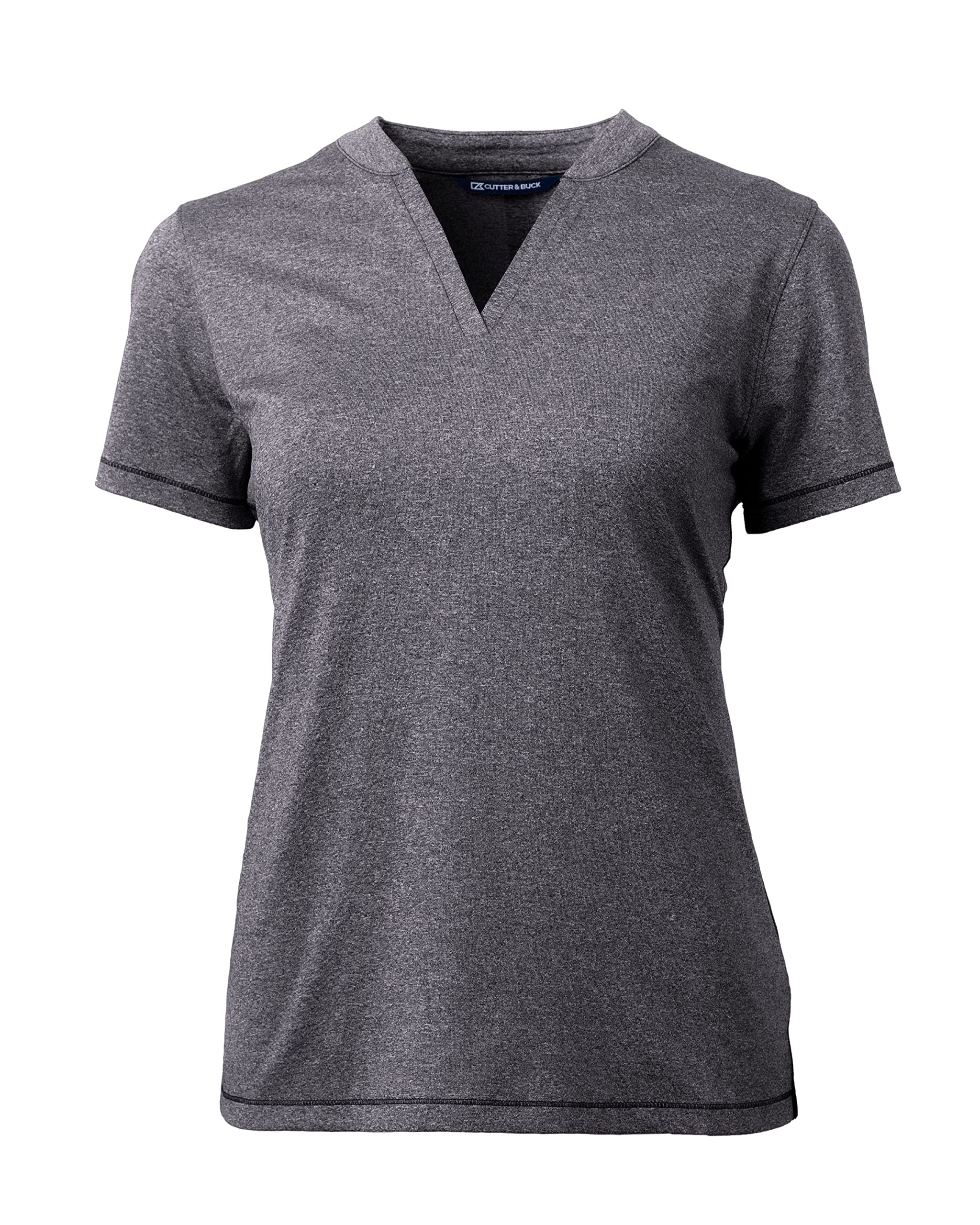 Cutter & Buck Forge Heathered Stretch Women's Blade Top - Comfortable Athletic Shirt for Golf, Tennis & Casual Wear