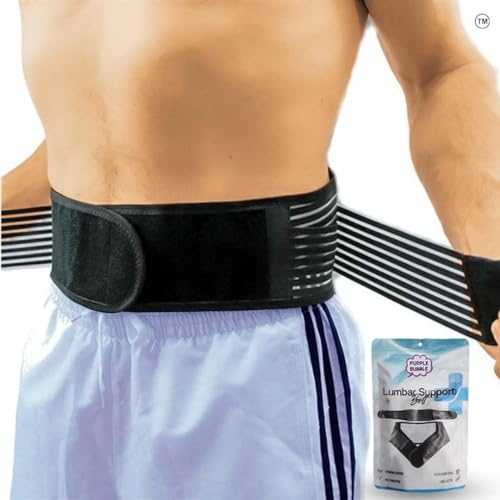 Best Back Brace for Men & Women - Adjustable Lumbar Support Belt for Lower Back Pain Relief, Sciatica, Scoliosis & Herniated Disc - Breathable Design for All-Day Comfort - Perfect for Office Work, Sports & Post-Surgery Recovery