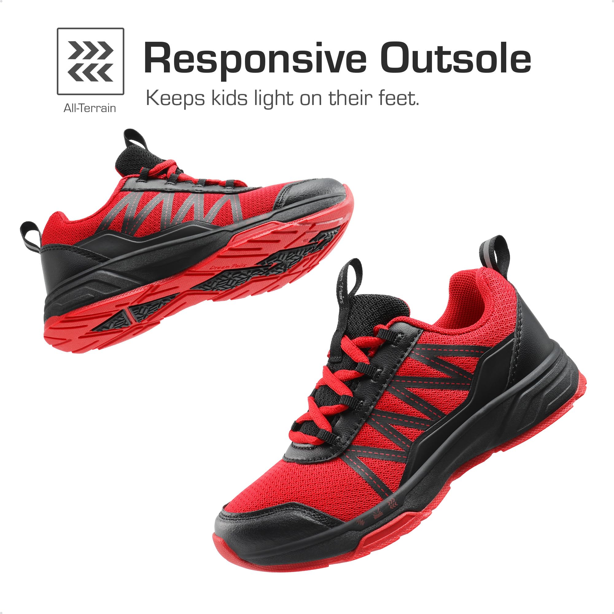 **DREAM PAIRS Kids' Tennis Shoes - Non-Slip Athletic Sneakers for Boys & Girls | Lightweight Running & Walking Shoes for Little & Big Kids | Perfect for School, Play & Sports**