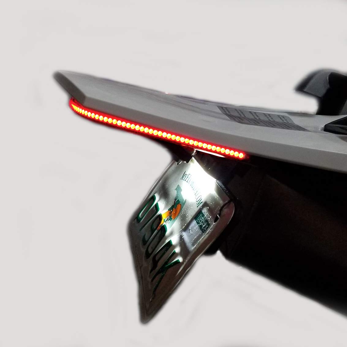 KTM 690 Enduro SMC R Clear Fender Eliminator Kit with Integrated LED Tail Light (Fits 2016-2018 Models) - Motorcycle Customization & Safety Upgrade