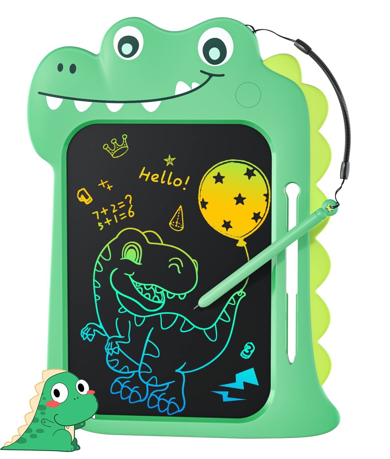 LCD Writing Tablet for Kids - 10 Inch Colorful Doodle Board Drawing Pad | Educational Learning Toy for Boys & Girls Ages 3-8 | Reusable Writing Board for Home, School & Travel | Perfect Birthday Gift for Toddlers