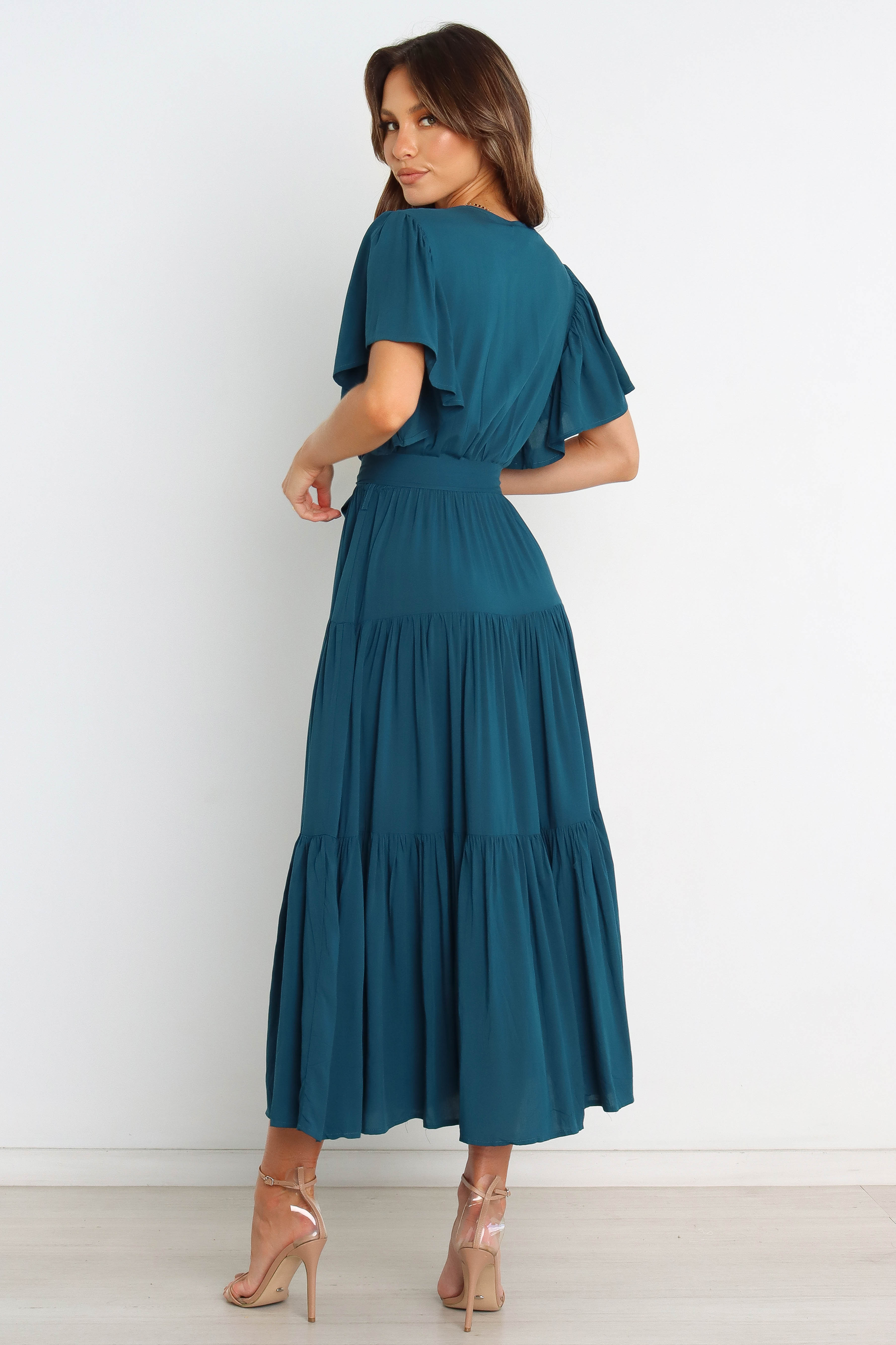 Barker Dress in Teal - Elegant Women's Formal Dress for Parties, Weddings & Special Occasions