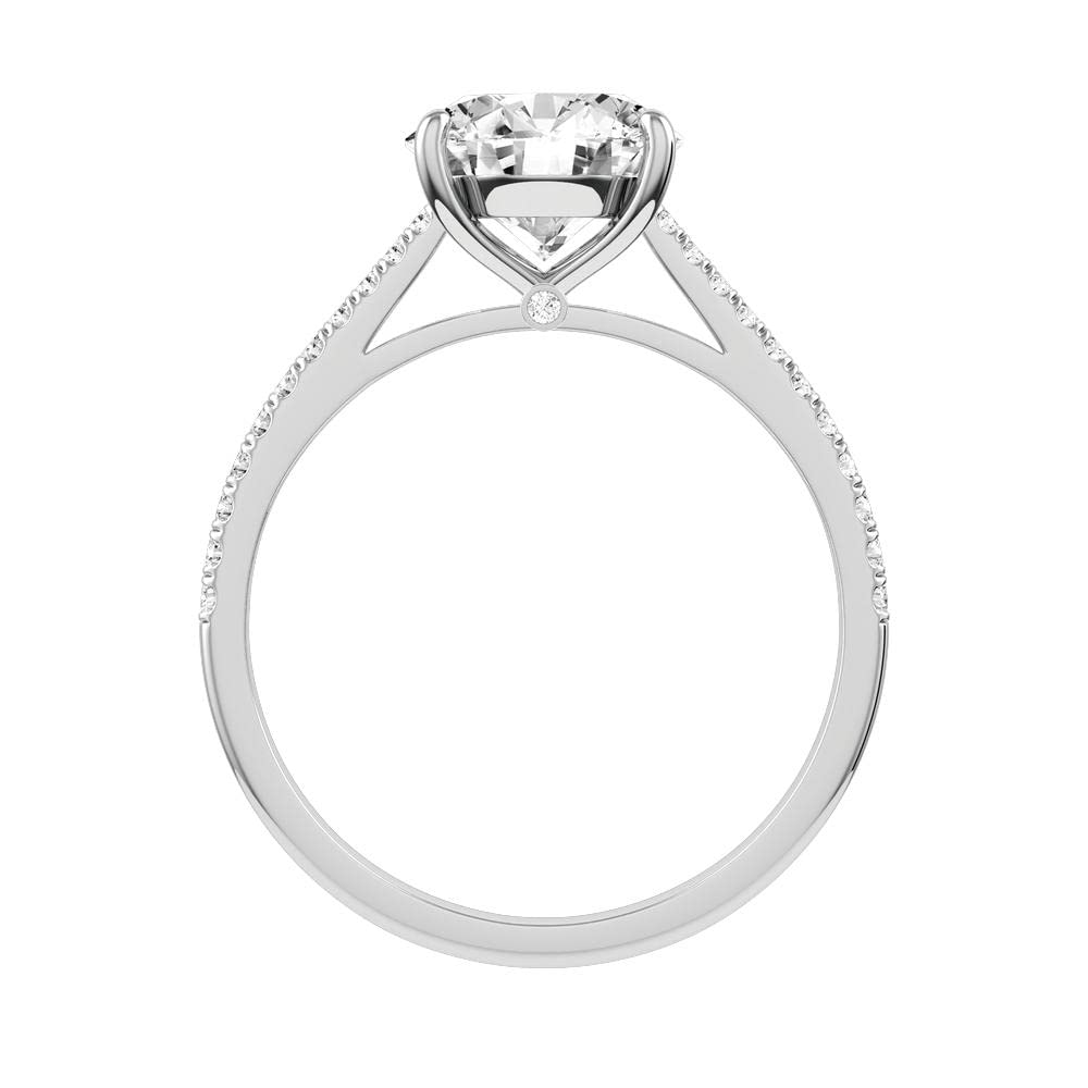 2 Carat (ctw) Princess Cut Moissanite Engagement Rings for Women - 10K/14K/18K Gold & Platinum Plated Silver - Perfect for Proposals, Weddings & Anniversary Gifts
